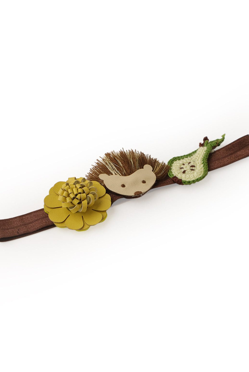 ربطة شعر بناتي برسمة حيوانات وفاكهة