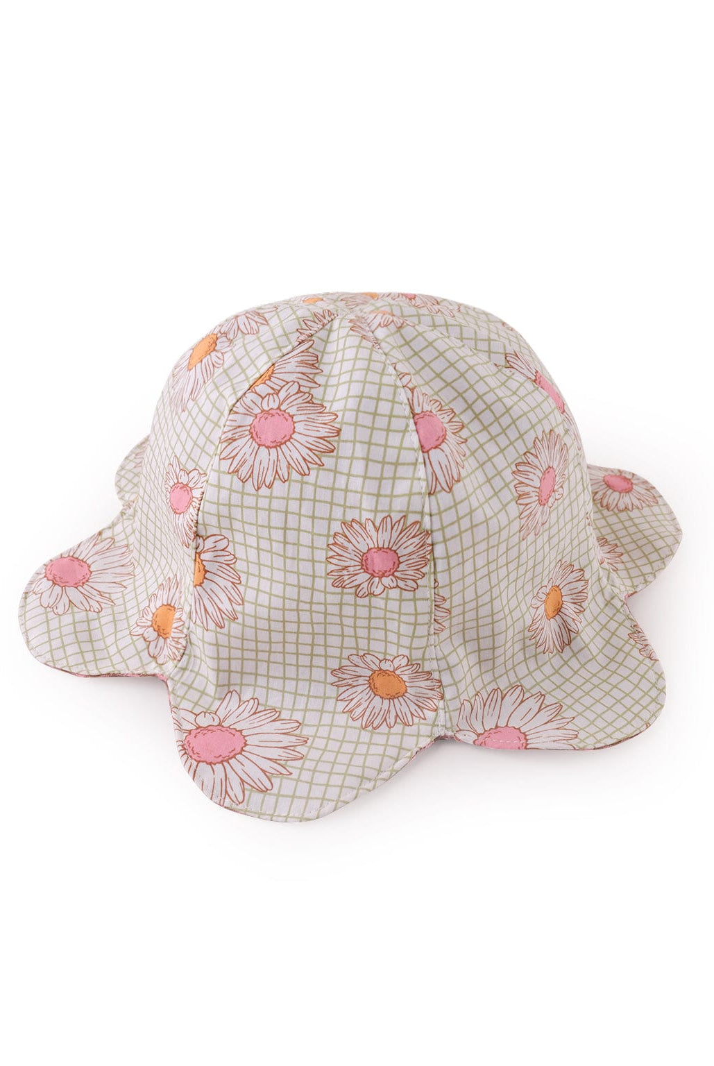 قبعة بناتي موردة برباط نسائي