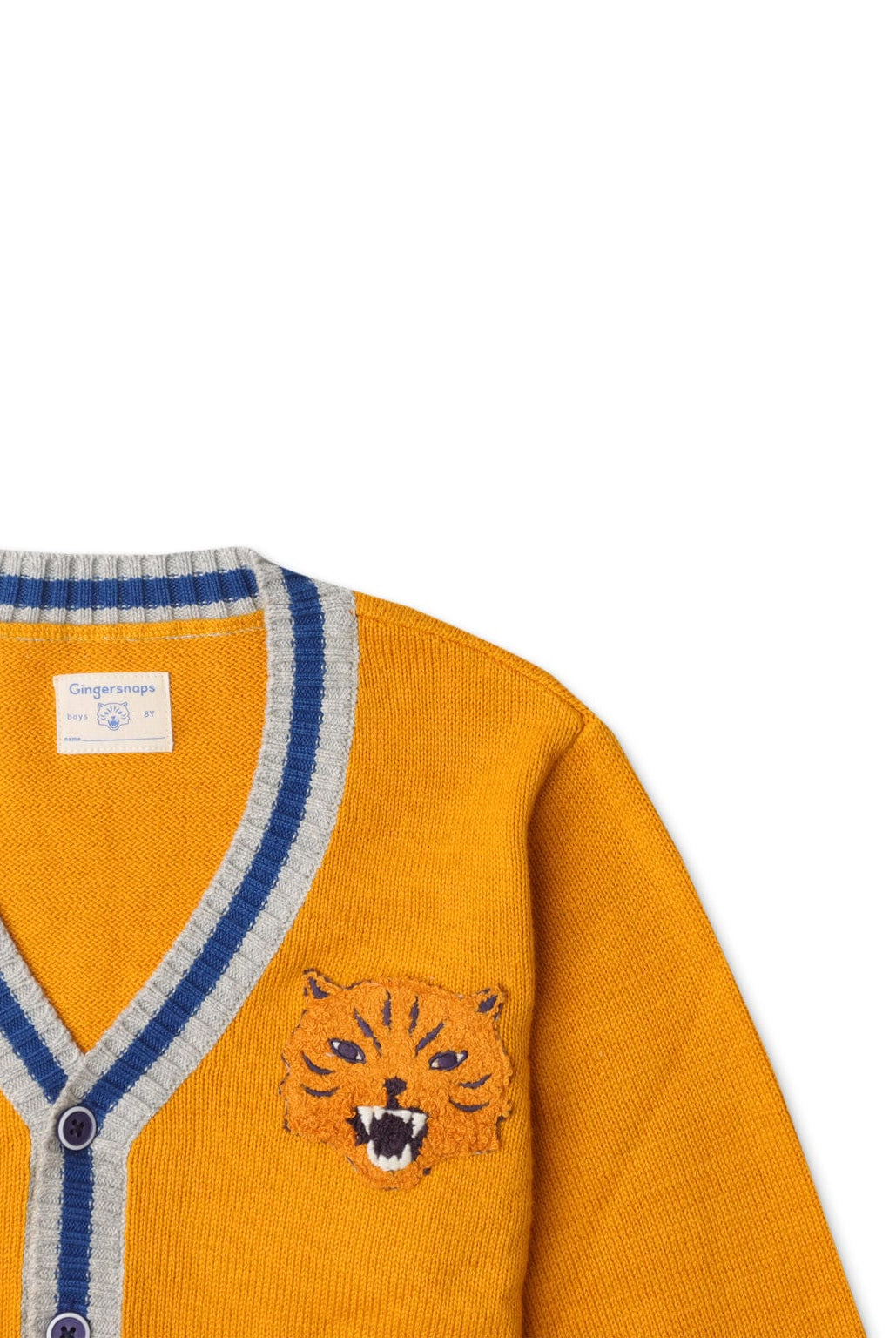 جينجرسنابس كارديجان ولادي منسوج بطبعة نمر أصفر