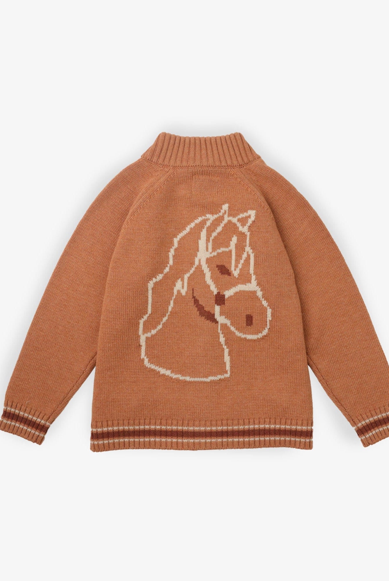 جينجرسنابس كارديجان ولادي منسوج بسحاب أمامي بني