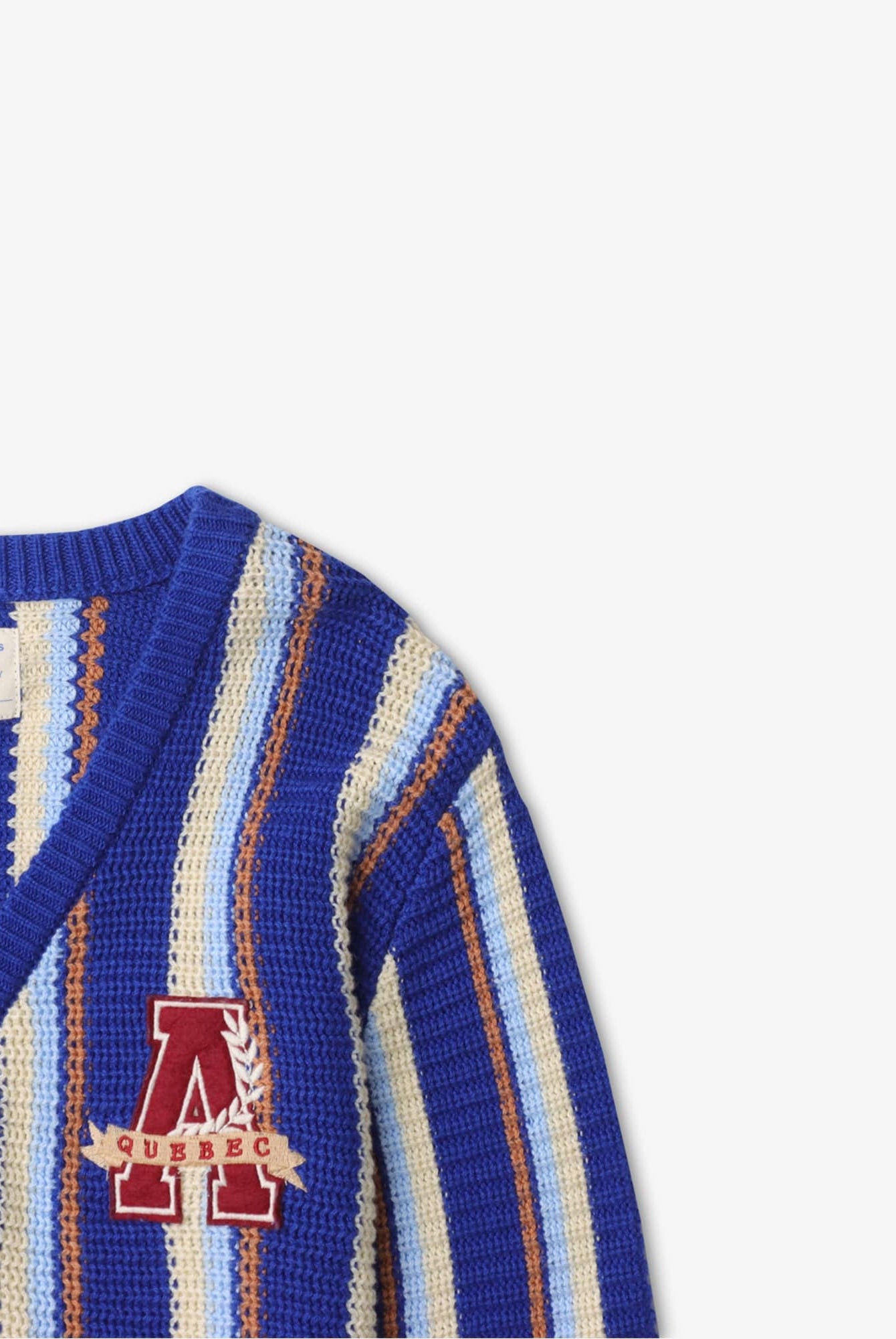 جينجرسنابس كارديجان ولادي منسوج مخطط أزرق