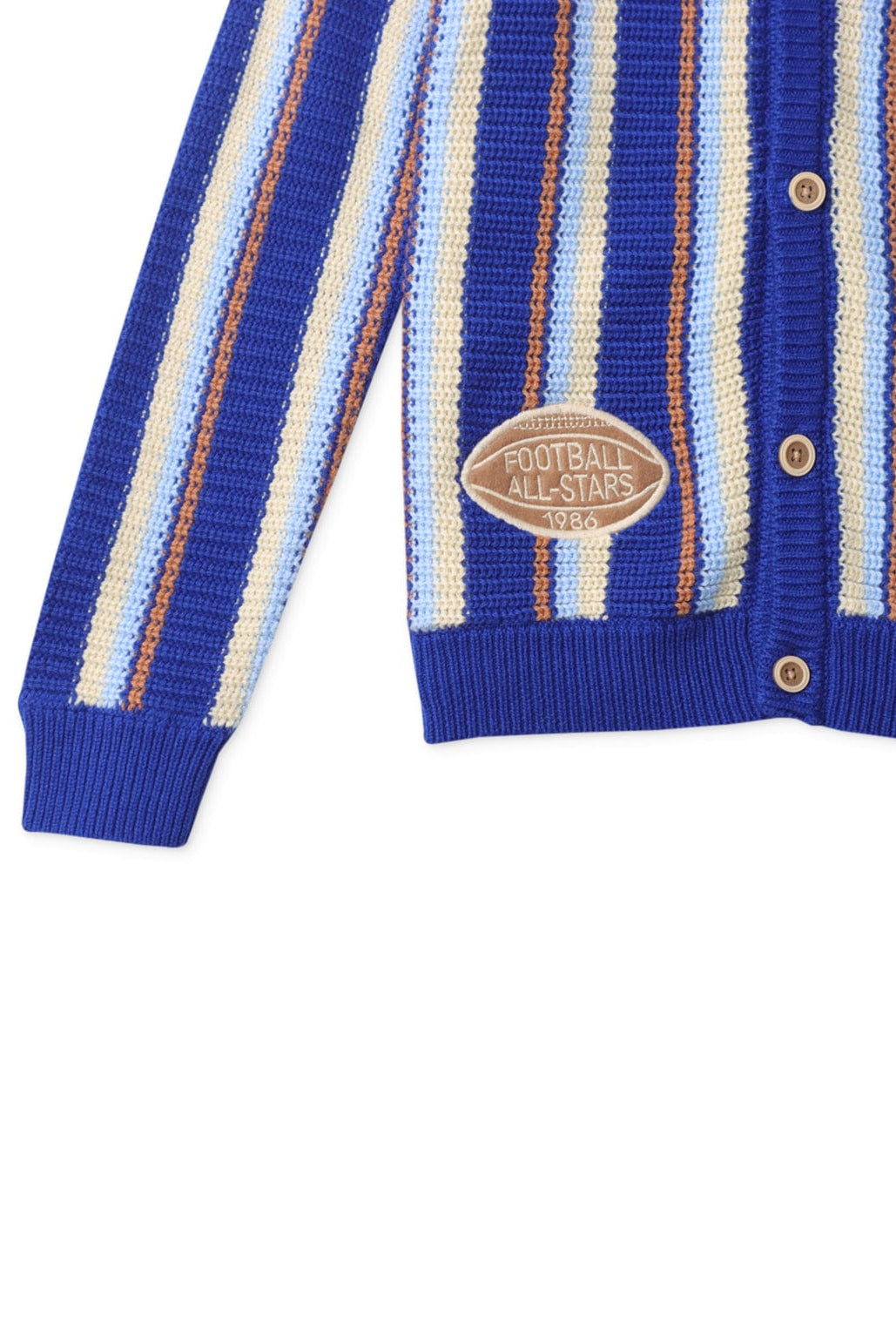 جينجرسنابس كارديجان ولادي منسوج مخطط أزرق