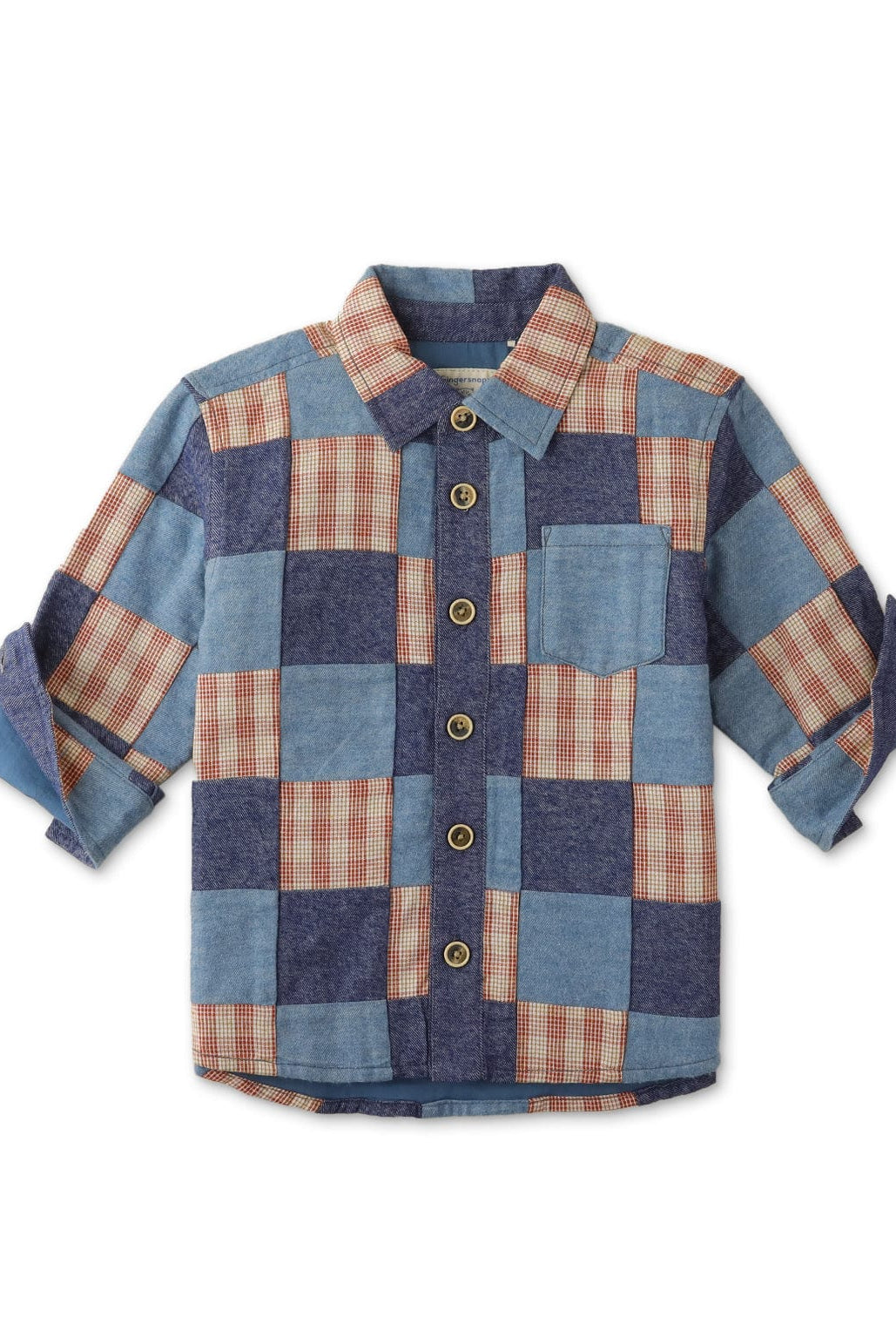 جينجرسنابس جاكيت ولادي خفيف كاروهات متعدد الألوان