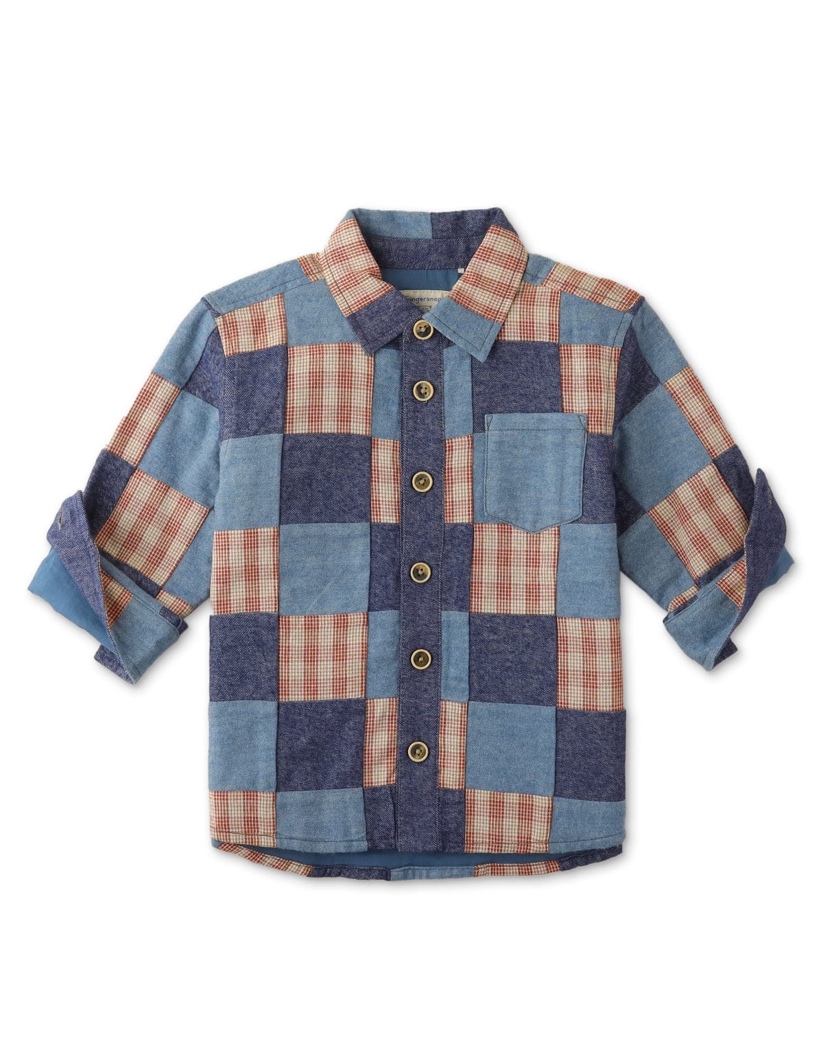 جينجرسنابس جاكيت ولادي خفيف كاروهات متعدد الألوان