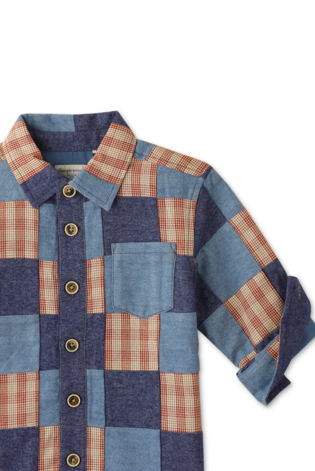 جينجرسنابس جاكيت ولادي خفيف كاروهات متعدد الألوان