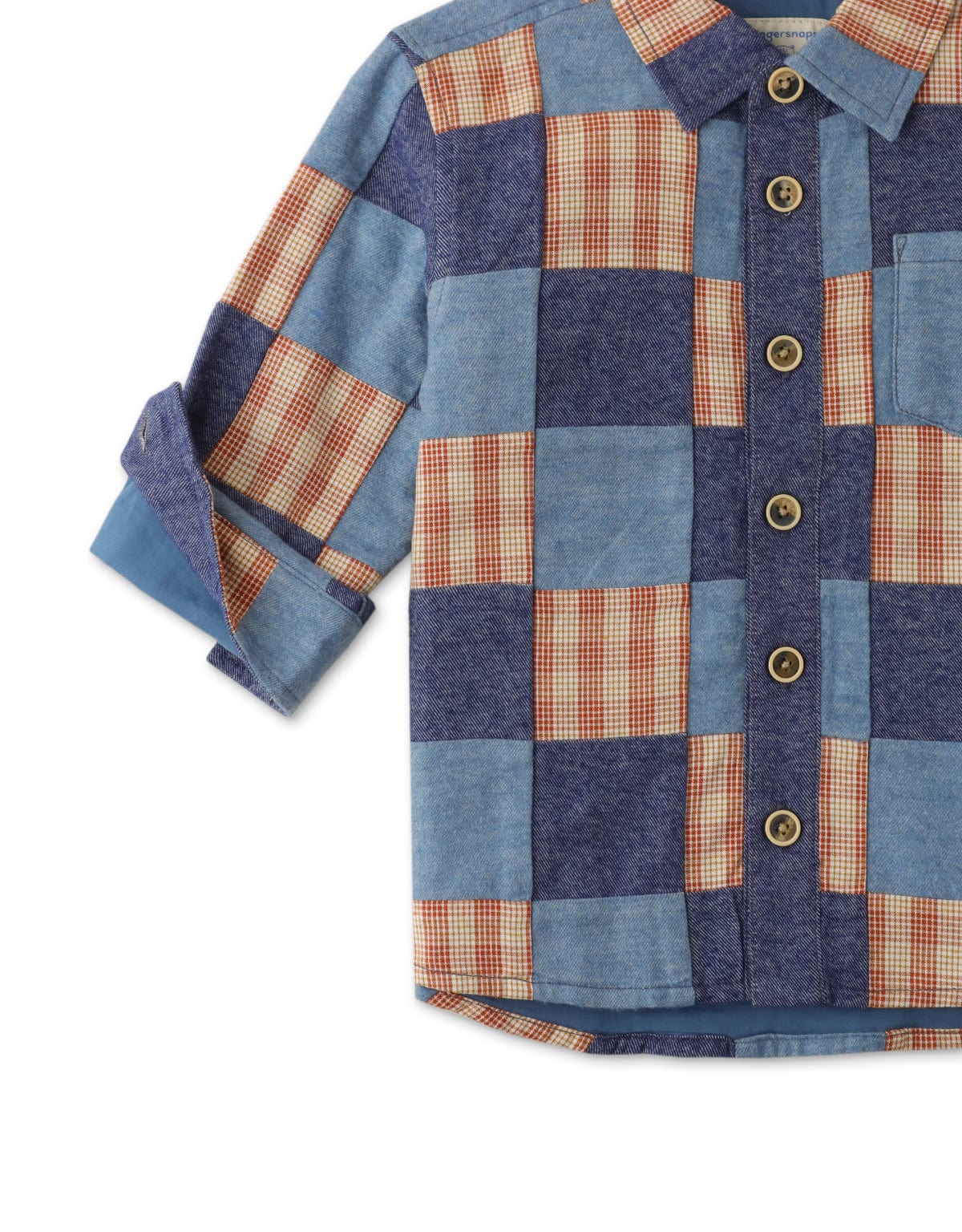 جينجرسنابس جاكيت ولادي خفيف كاروهات متعدد الألوان