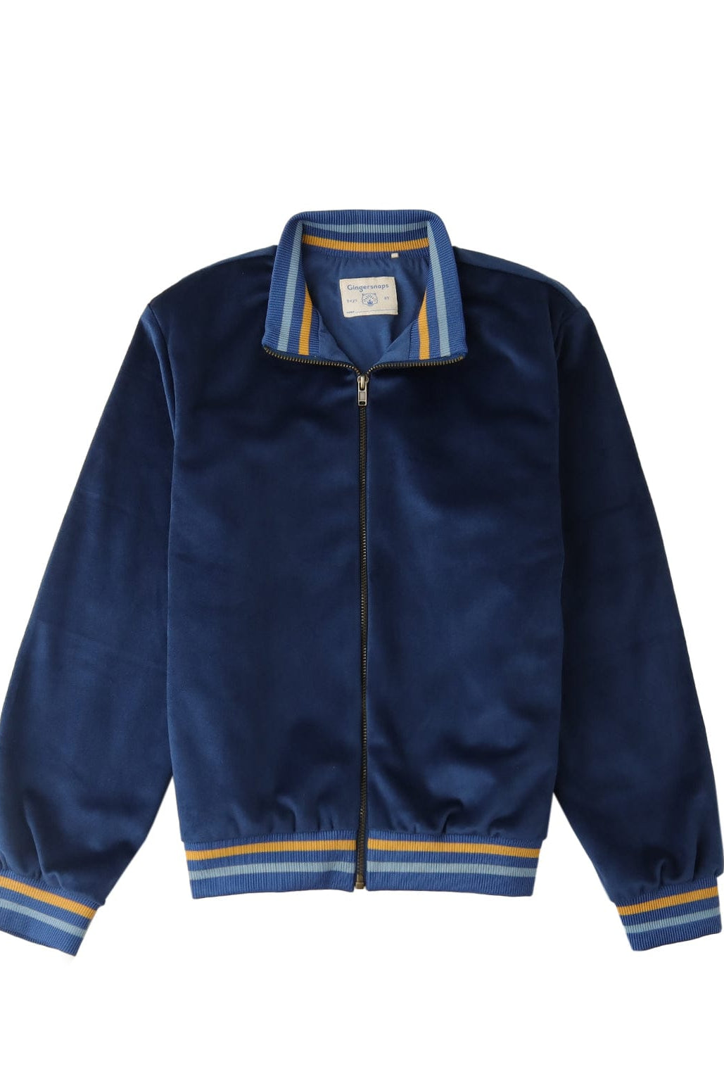 جينجرسنابس جاكيت ولادي خفيف لاببسحاب أزرق