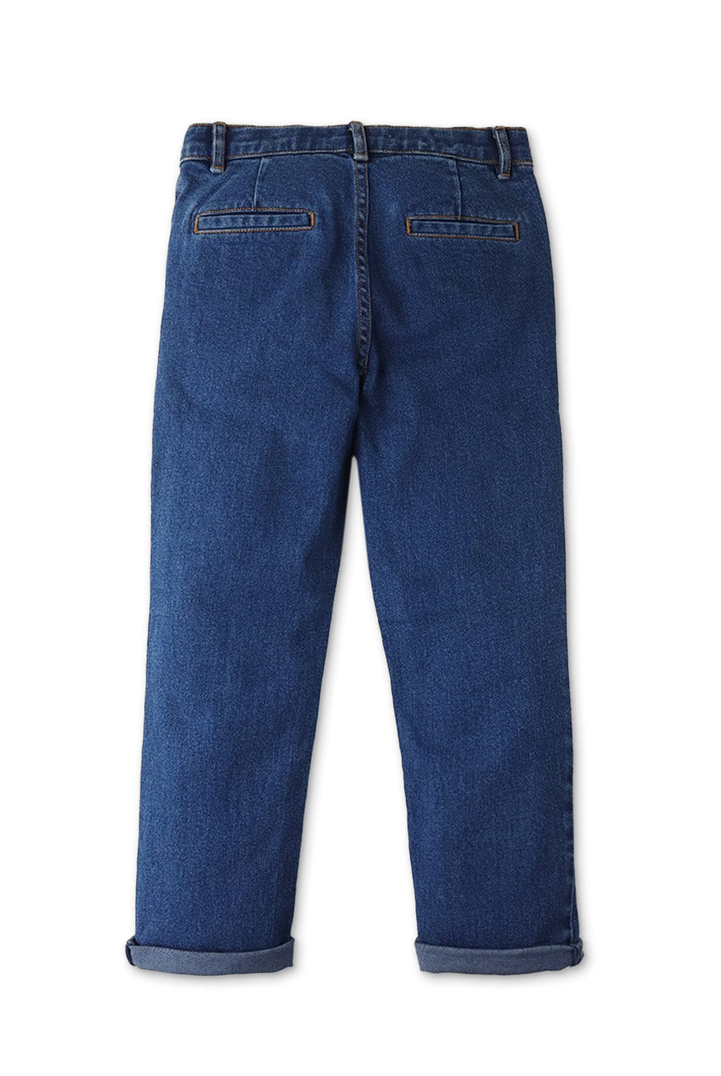 جينجرسنابس بنطال ولادي جينز سادة أزرق