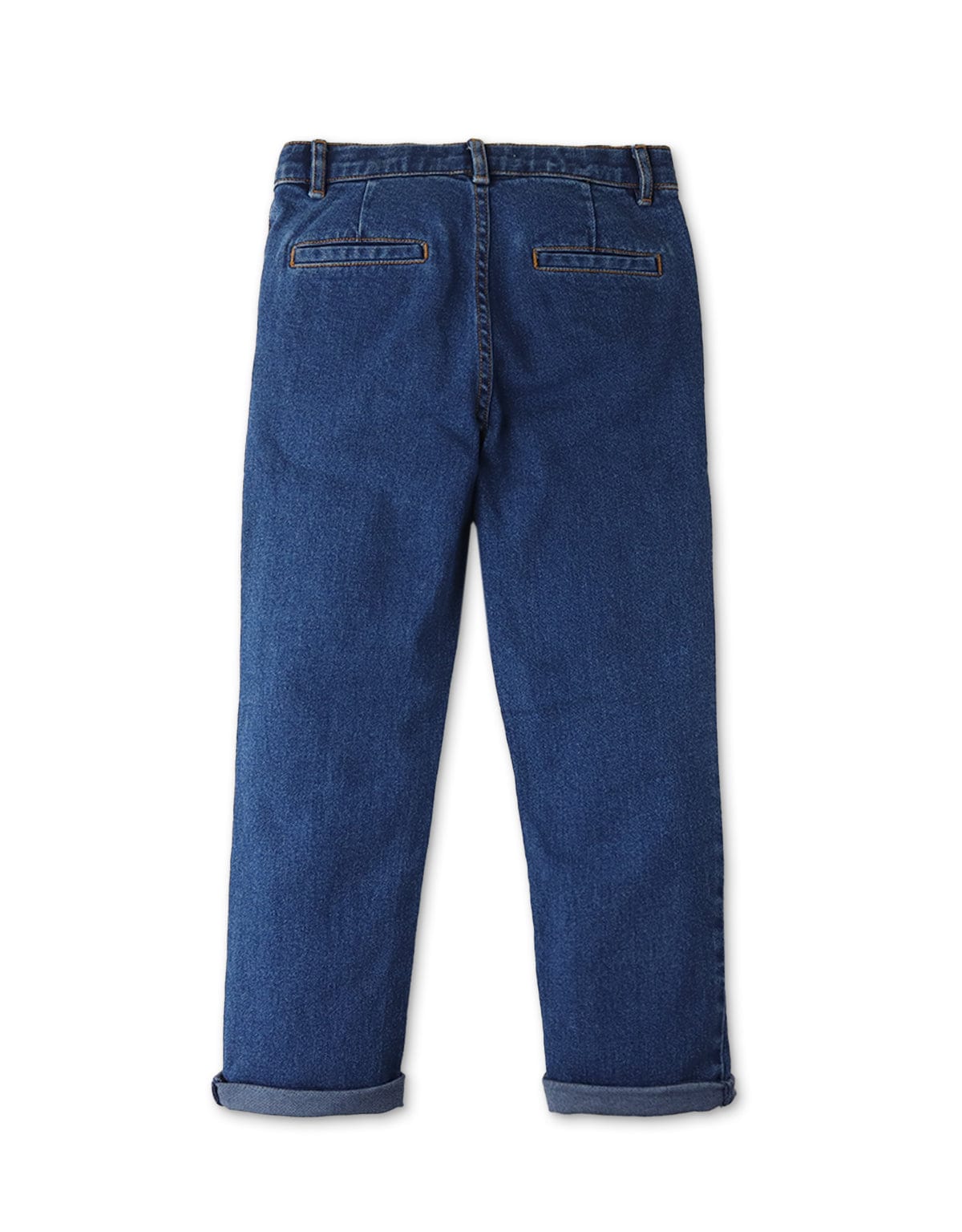 جينجرسنابس بنطال ولادي جينز سادة أزرق