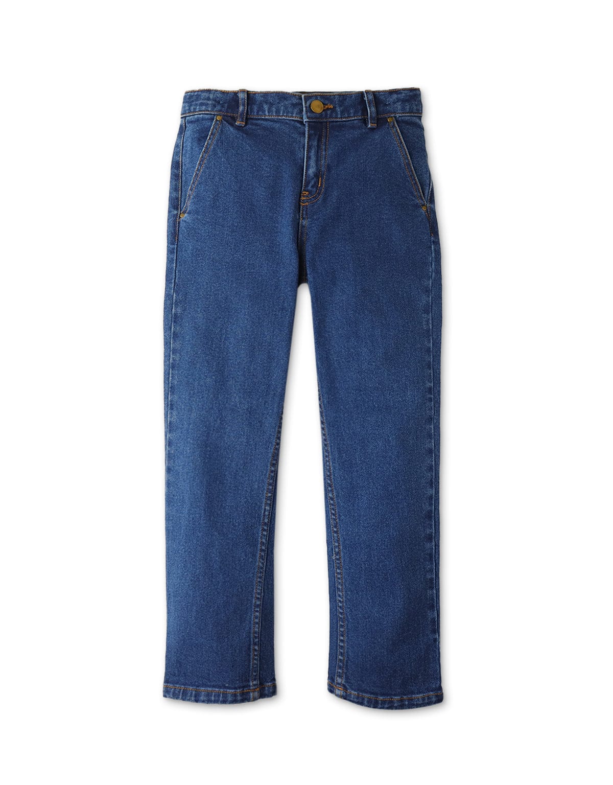 جينجرسنابس بنطال ولادي جينز سادة أزرق