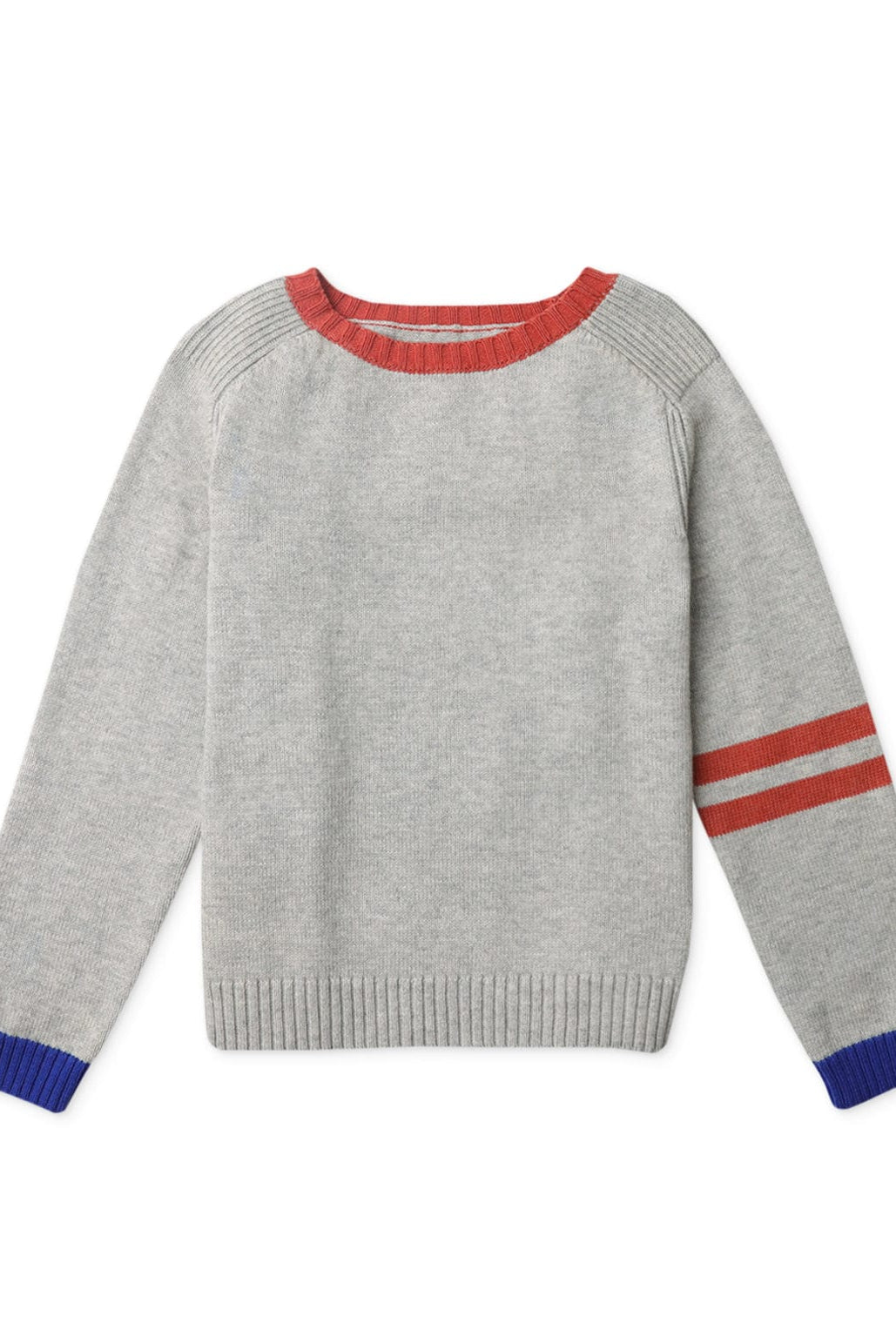 جينجرسنابس بلوفر ولادي بخطوط على الاكمام رمادي