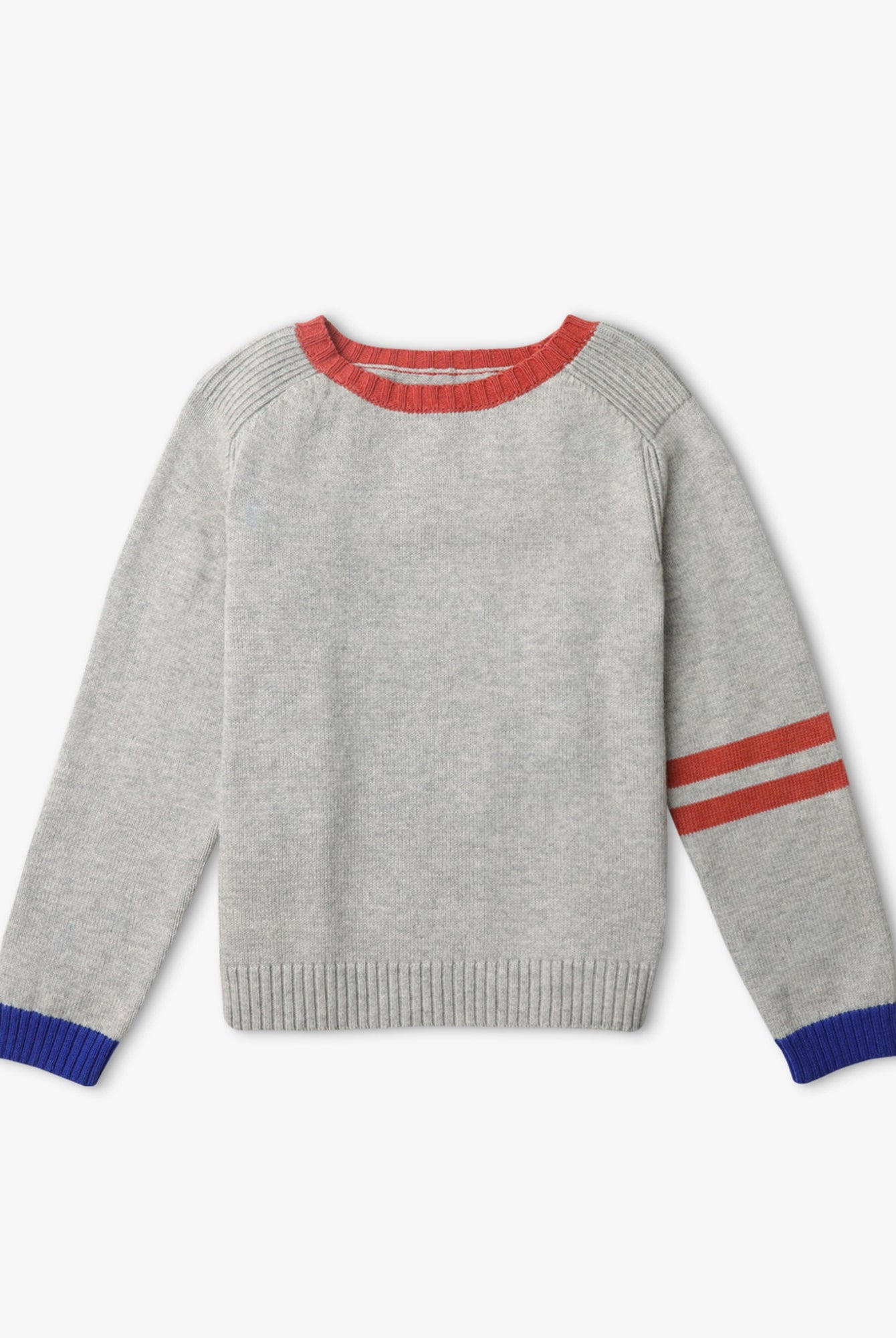 جينجرسنابس بلوفر ولادي بخطوط على الاكمام رمادي