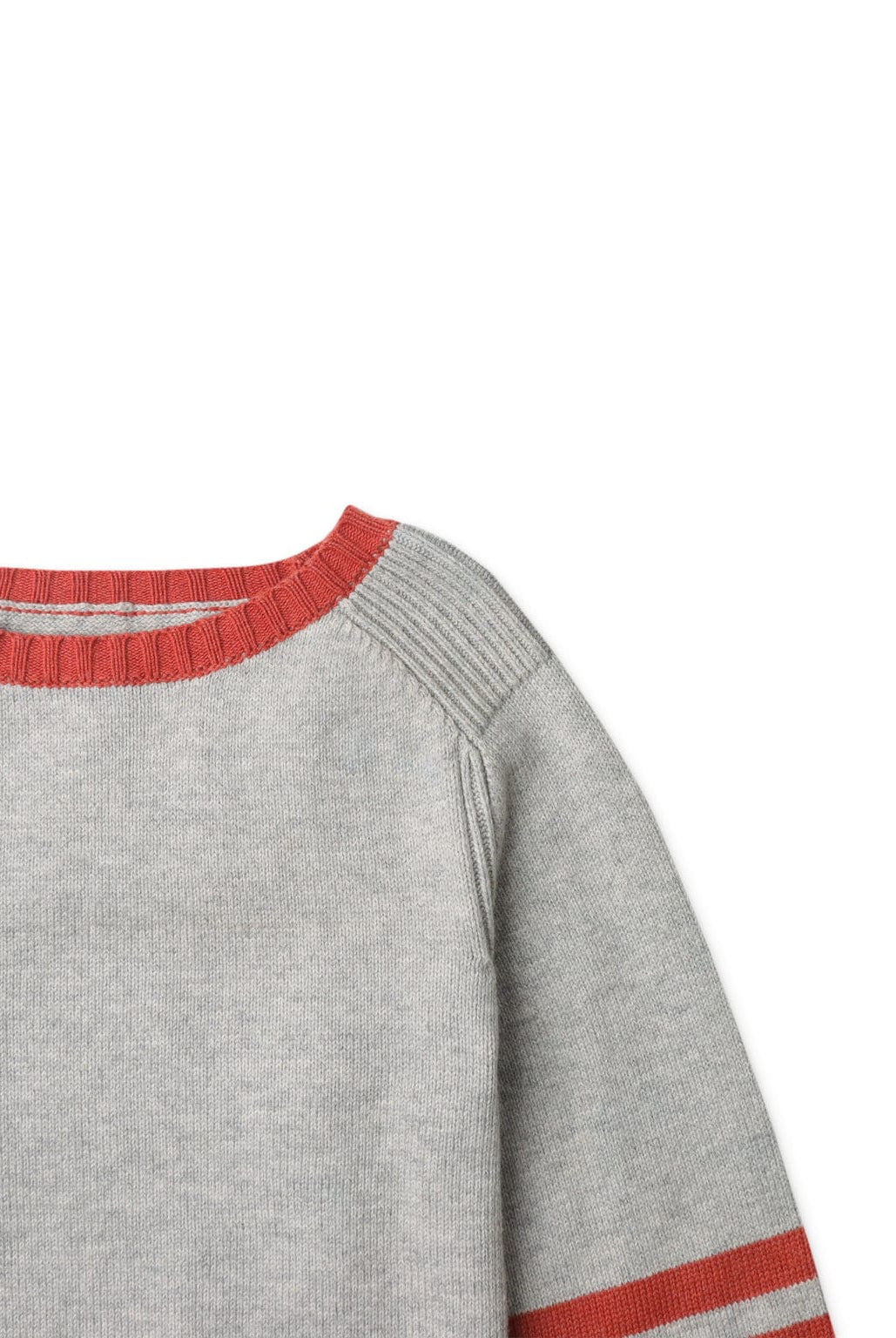 جينجرسنابس بلوفر ولادي بخطوط على الاكمام رمادي