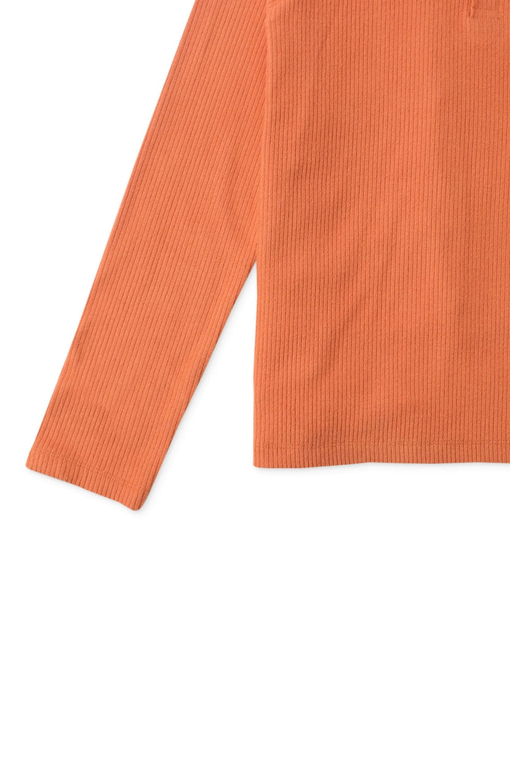 جينجرسنابس تي شيرت ولادي مضلع بأكمام طويلة بني