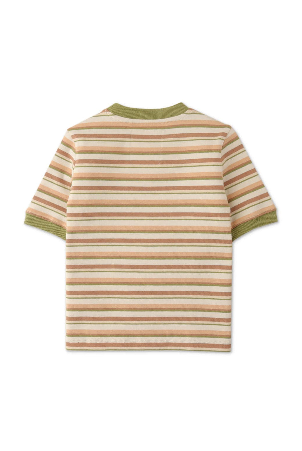 جينجرسنابس تيشيرت مخطط بالعرض نص كم ولادي متعدد الألوان