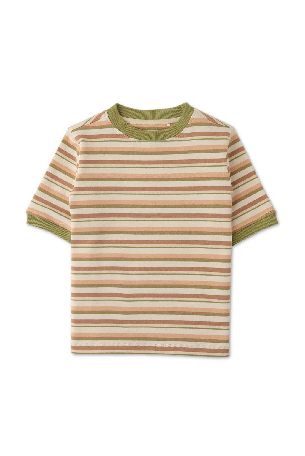 جينجرسنابس تيشيرت مخطط بالعرض نص كم ولادي متعدد الألوان