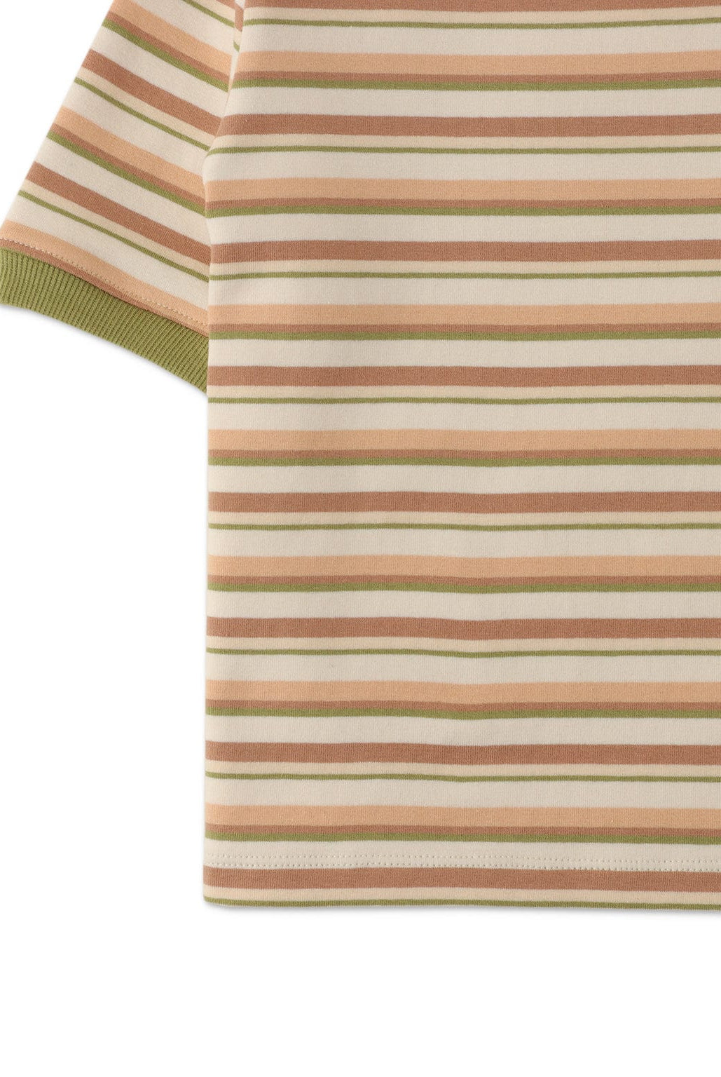 جينجرسنابس تيشيرت مخطط بالعرض نص كم ولادي متعدد الألوان