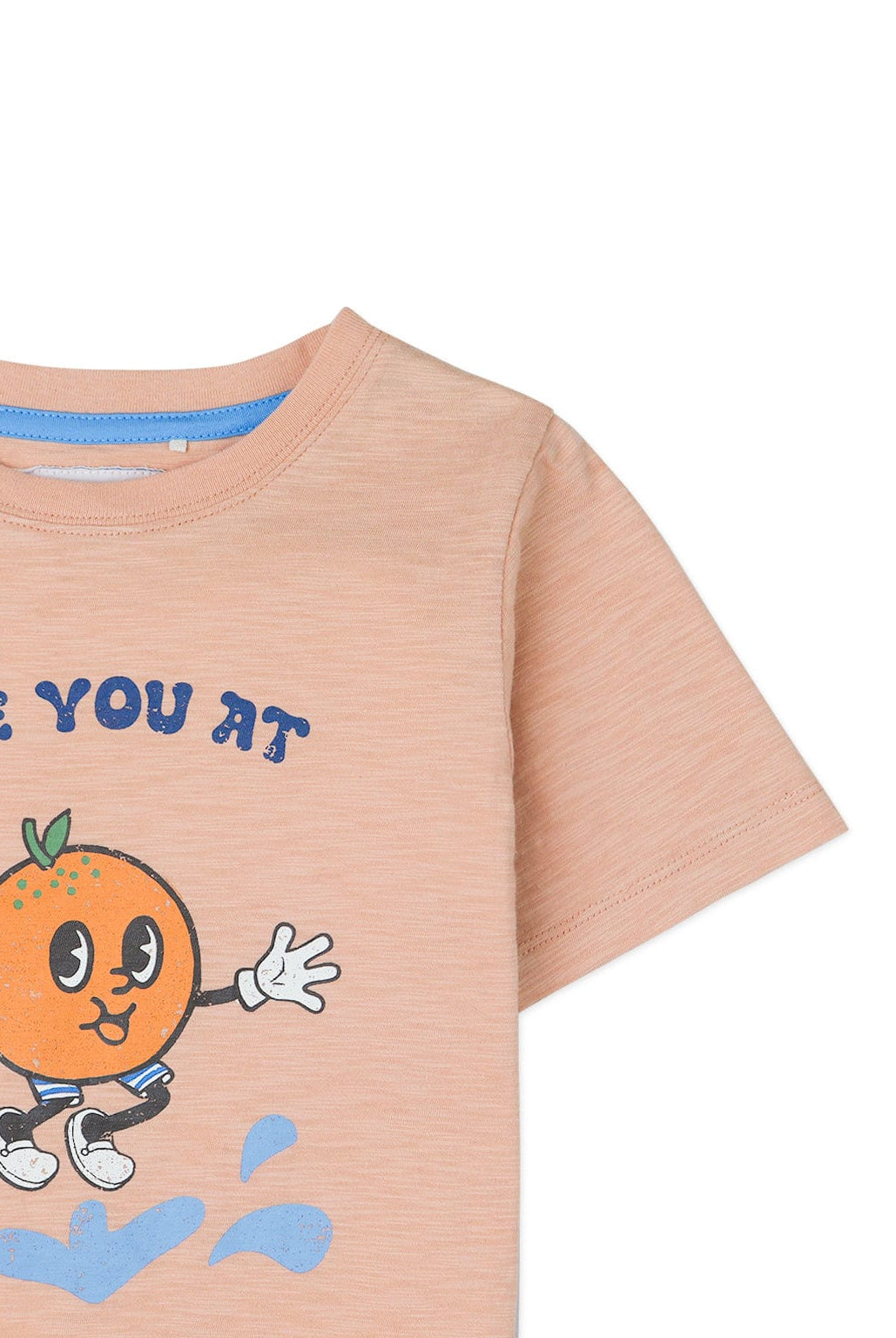 جينجرسنابس تيشيرت ولادي نص كم بطبعة أمامية