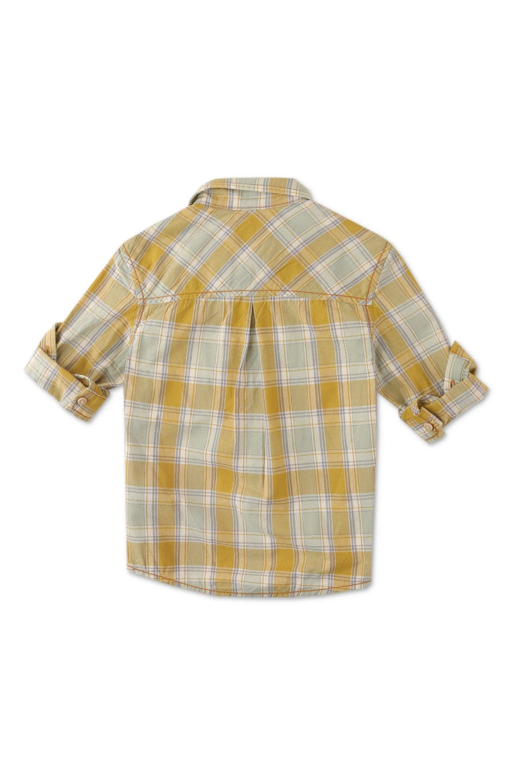 جينجرسنابس قميص مقلم بجيوب أمامية كم طويل أولادي متعدد الألوان