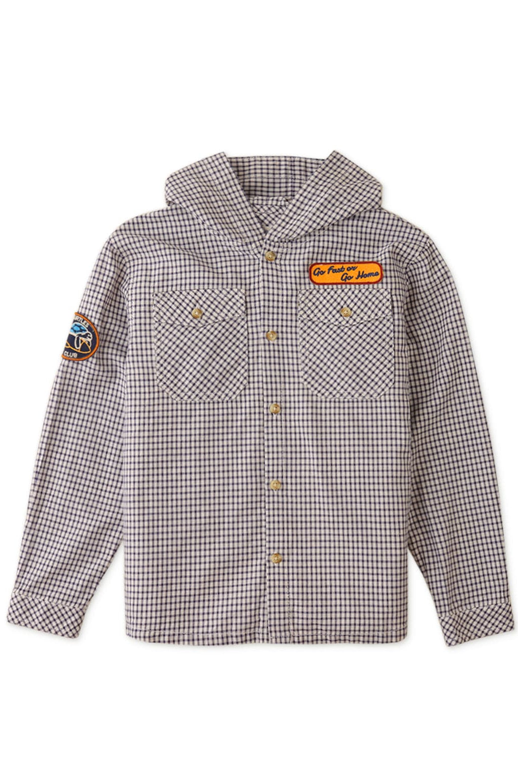 جينجرسنابس قميص ولادي منقوش كم طويل بجيوب أمامية متعدد الألوان