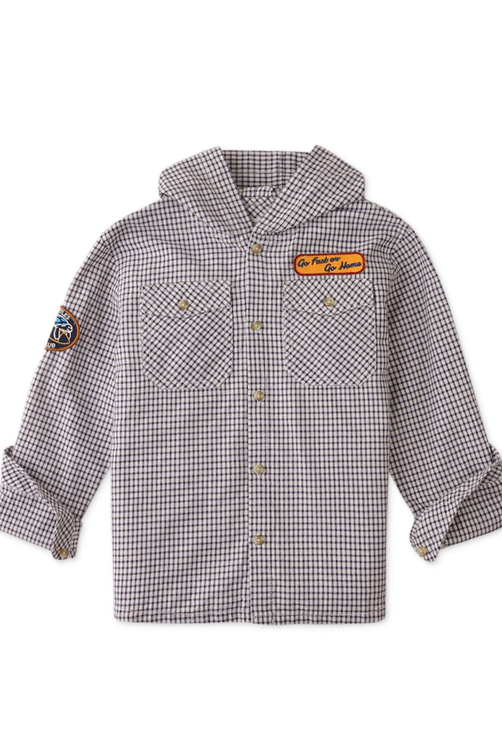 جينجرسنابس قميص ولادي منقوش كم طويل بجيوب أمامية متعدد الألوان