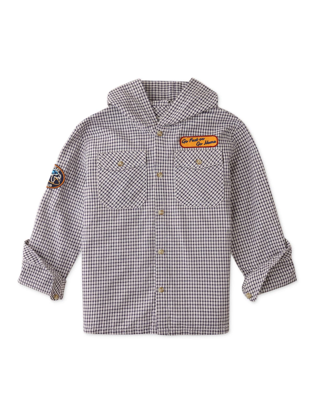 جينجرسنابس قميص ولادي منقوش كم طويل بجيوب أمامية متعدد الألوان