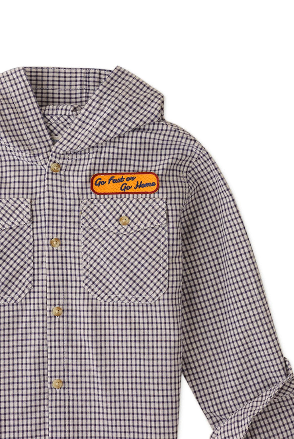 جينجرسنابس قميص ولادي منقوش كم طويل بجيوب أمامية متعدد الألوان