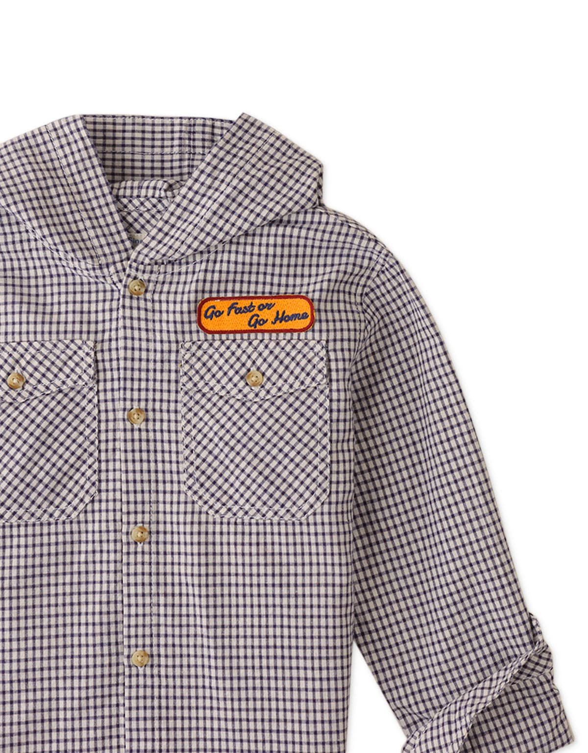 جينجرسنابس قميص ولادي منقوش كم طويل بجيوب أمامية متعدد الألوان