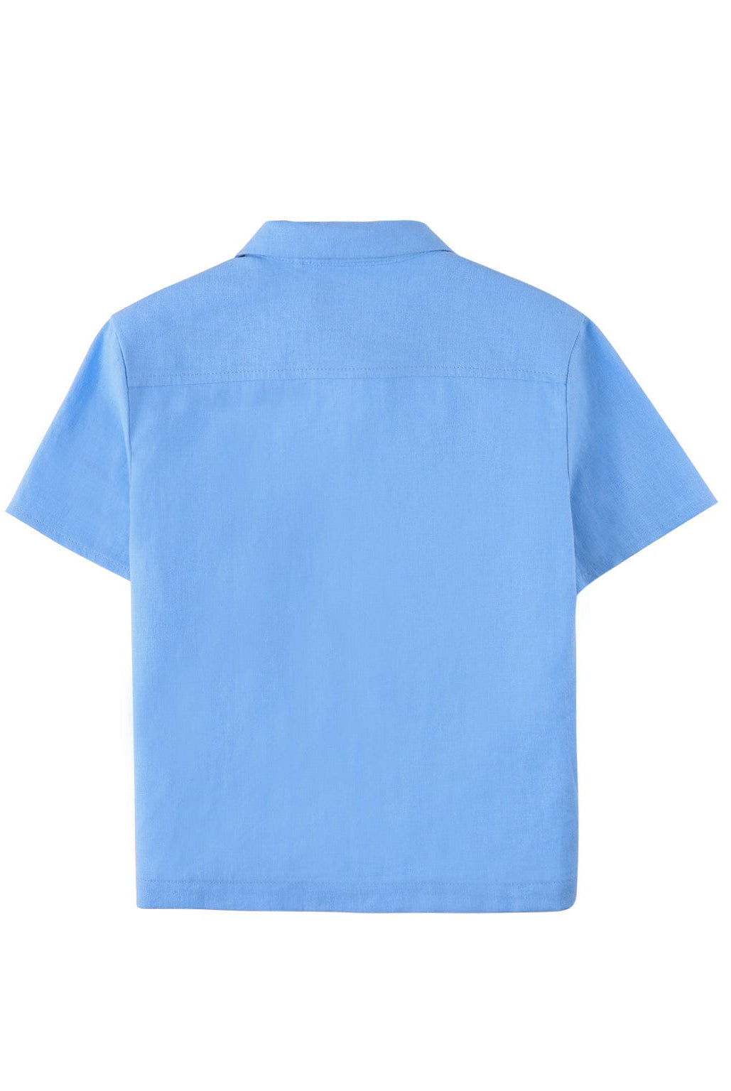 جينجرسنابس قميص بولو ولادي نص كم مطرز بأزرار أمامية