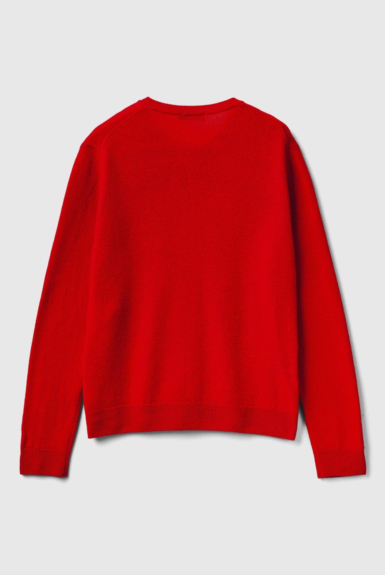 يونايتد كولورز اوف بينيتون كارديجان بياقة دائرية باللون الكريمي من صوف ميرينو الخالص نسائي