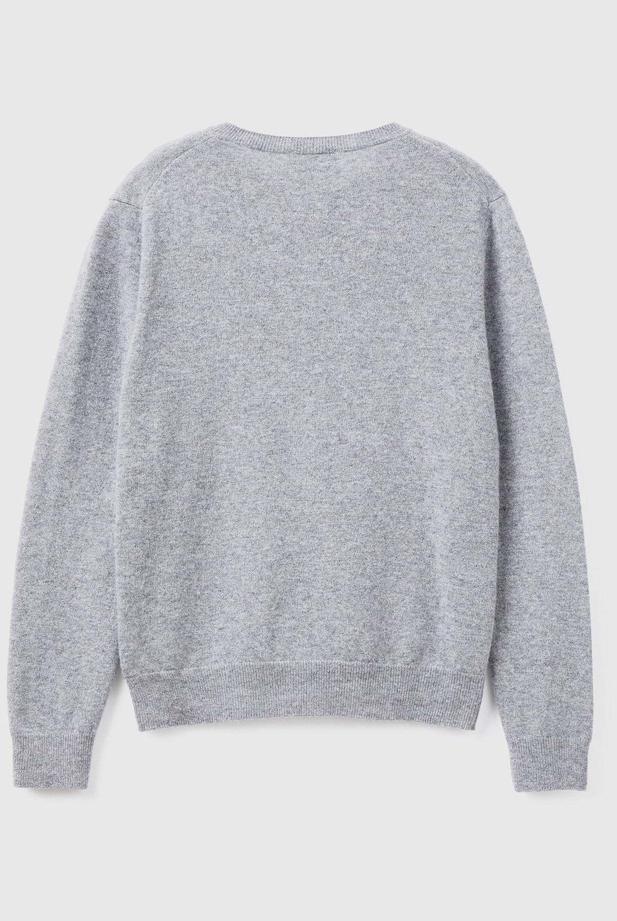 يونايتد كولورز اوف بينيتون كارديجان بياقة دائرية باللون الكريمي من صوف ميرينو الخالص نسائي