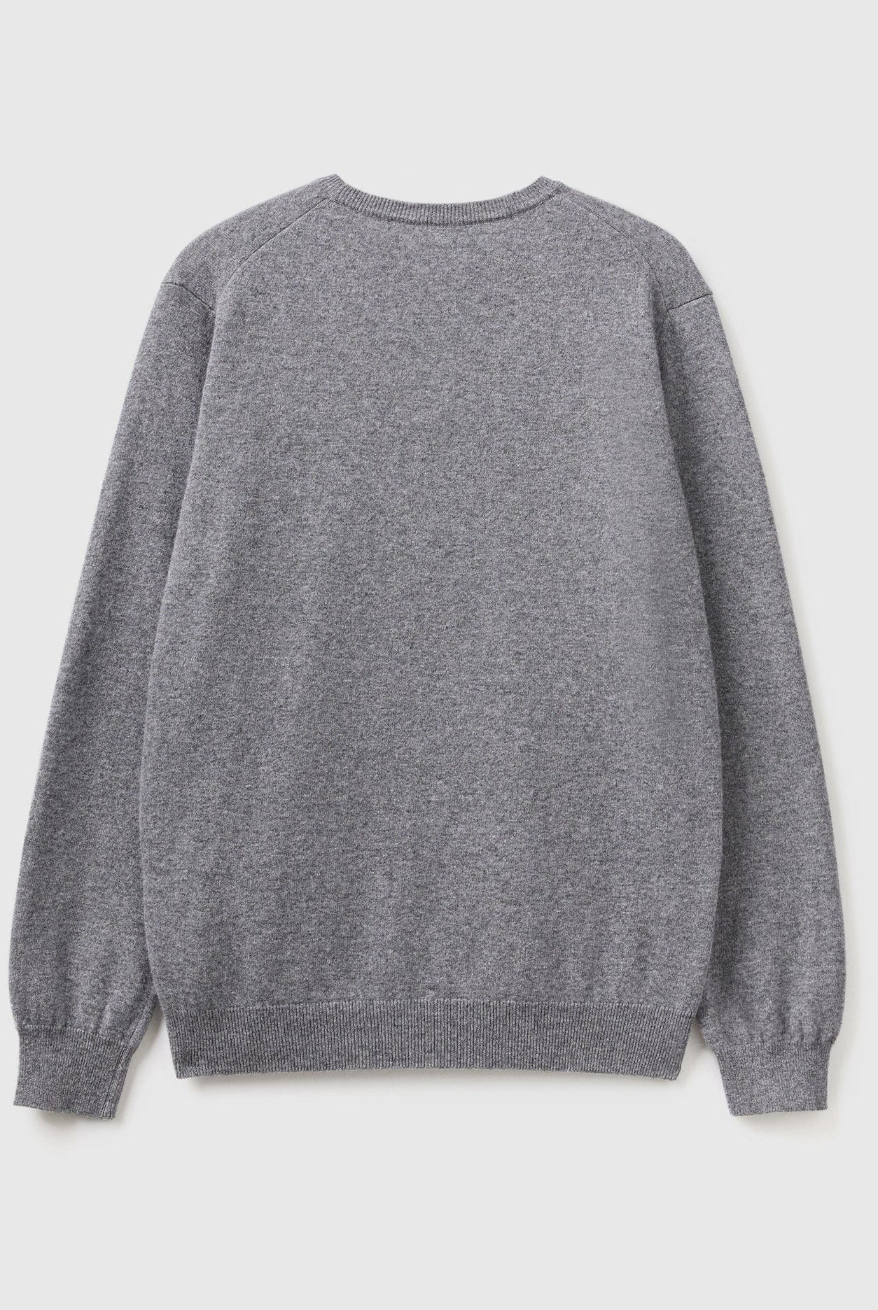 يونايتد كولورز اوف بينيتون بلوفر برقبة دائرية بلون بورجوندي من صوف ميرينو الخالص رجالي