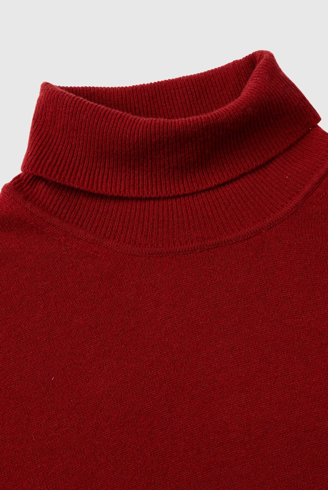 يونايتد كولورز اوف بينيتون بلوفر ذو رقبة عالية أسود من صوف الميرينو الخالص رجالي