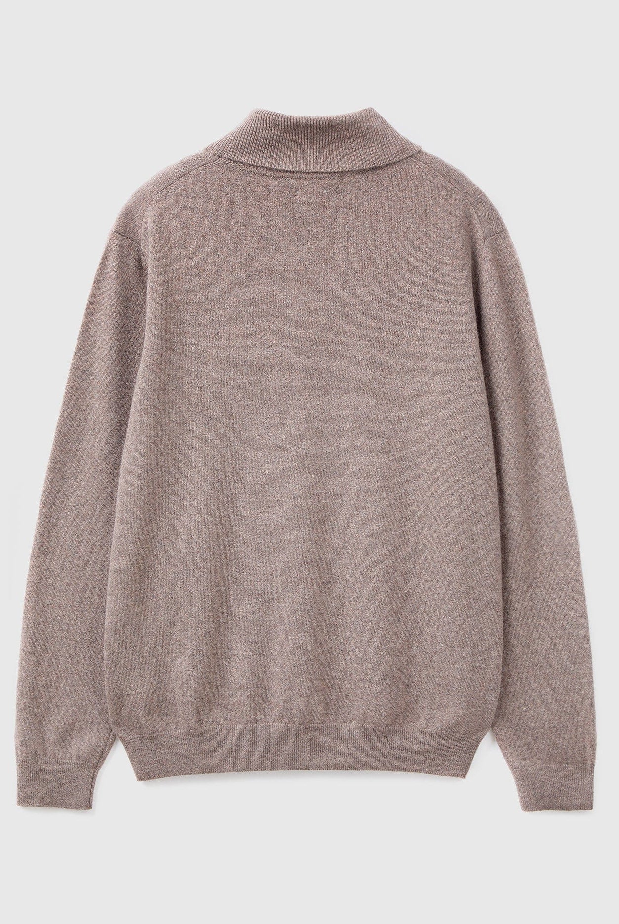 يونايتد كولورز اوف بينيتون بلوفر ذو رقبة عالية أسود من صوف الميرينو الخالص رجالي