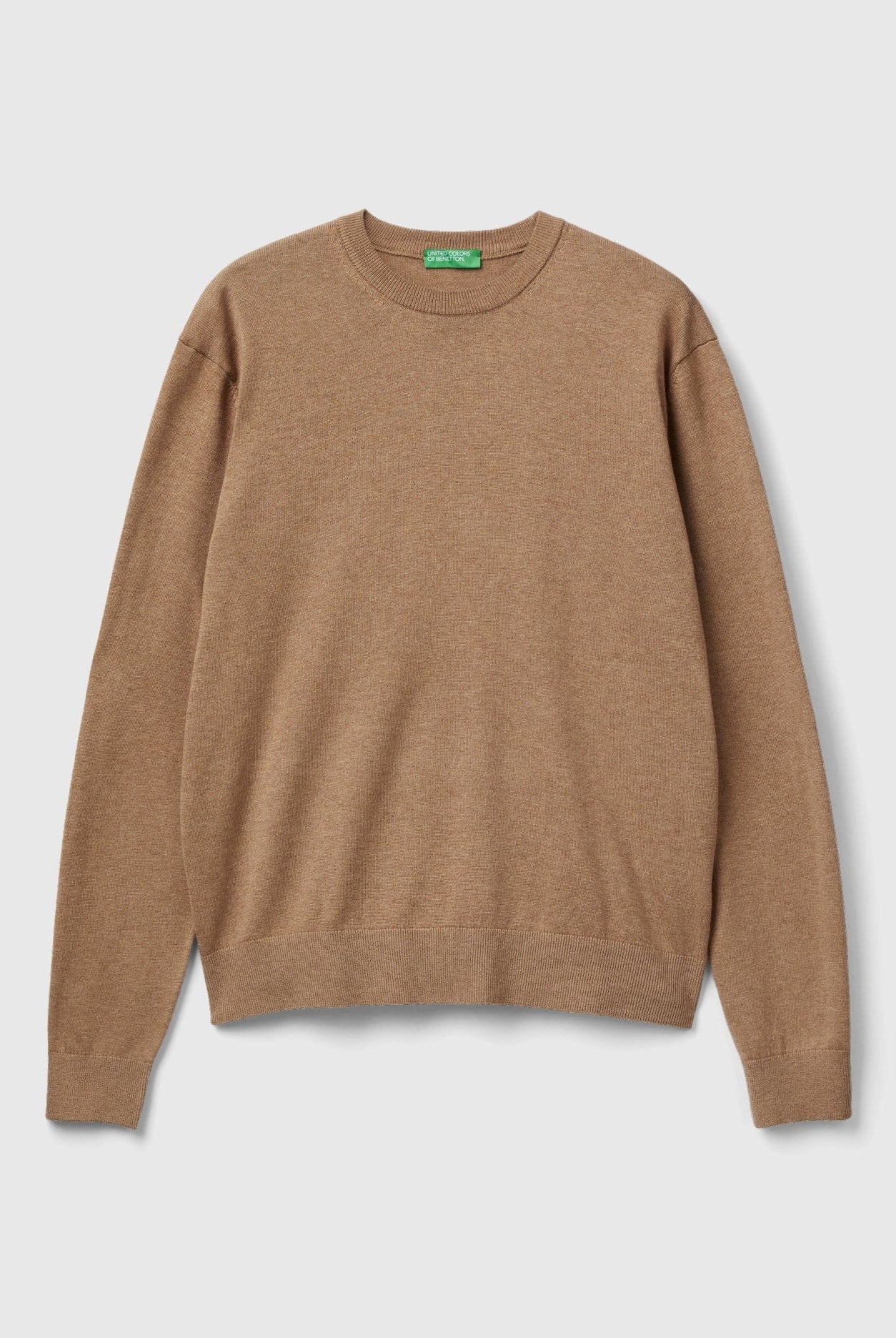 يونايتد كولورز اوف بينيتون سترة من القطن والصوف برقبة دائرية رجالي