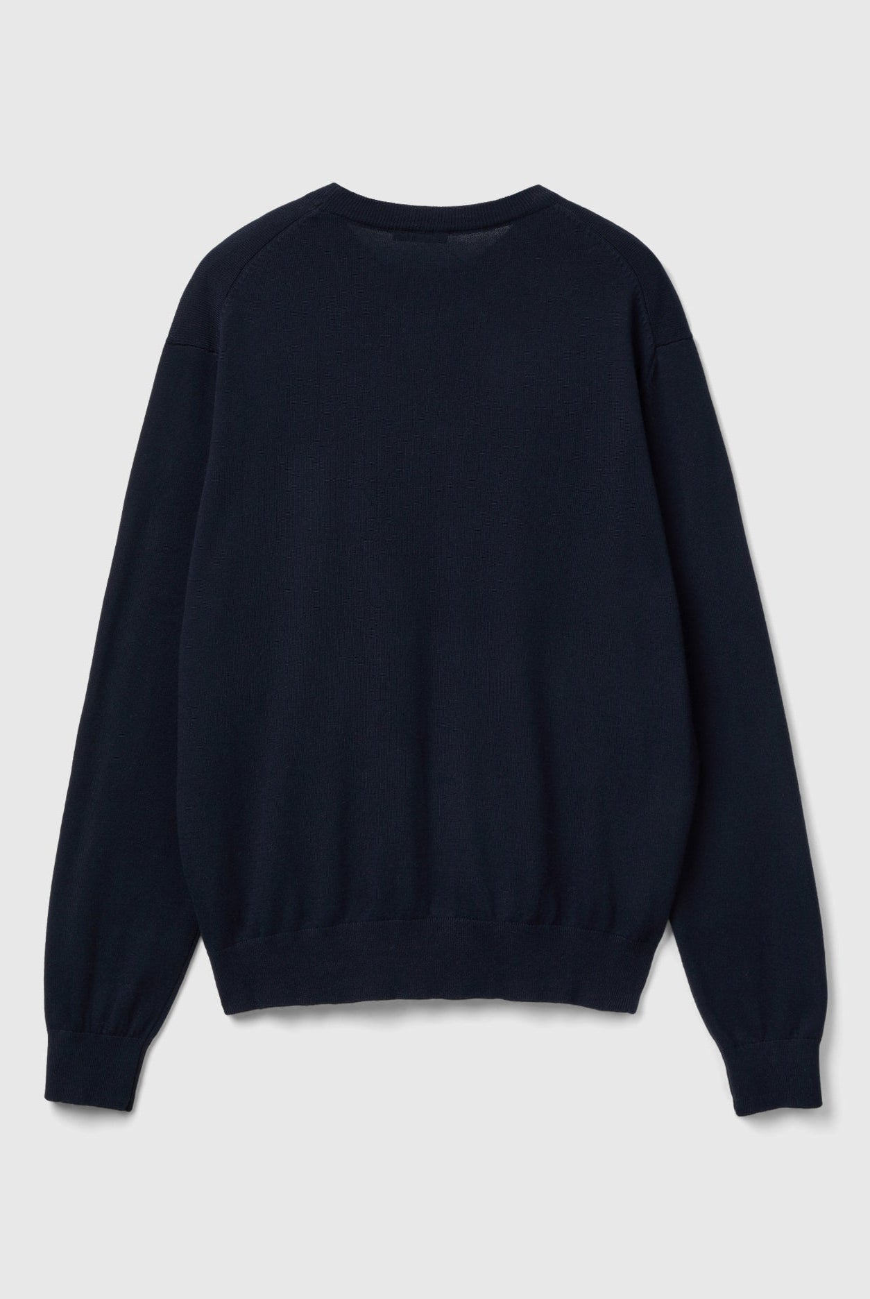 يونايتد كولورز اوف بينيتون سترة من القطن والصوف برقبة دائرية رجالي