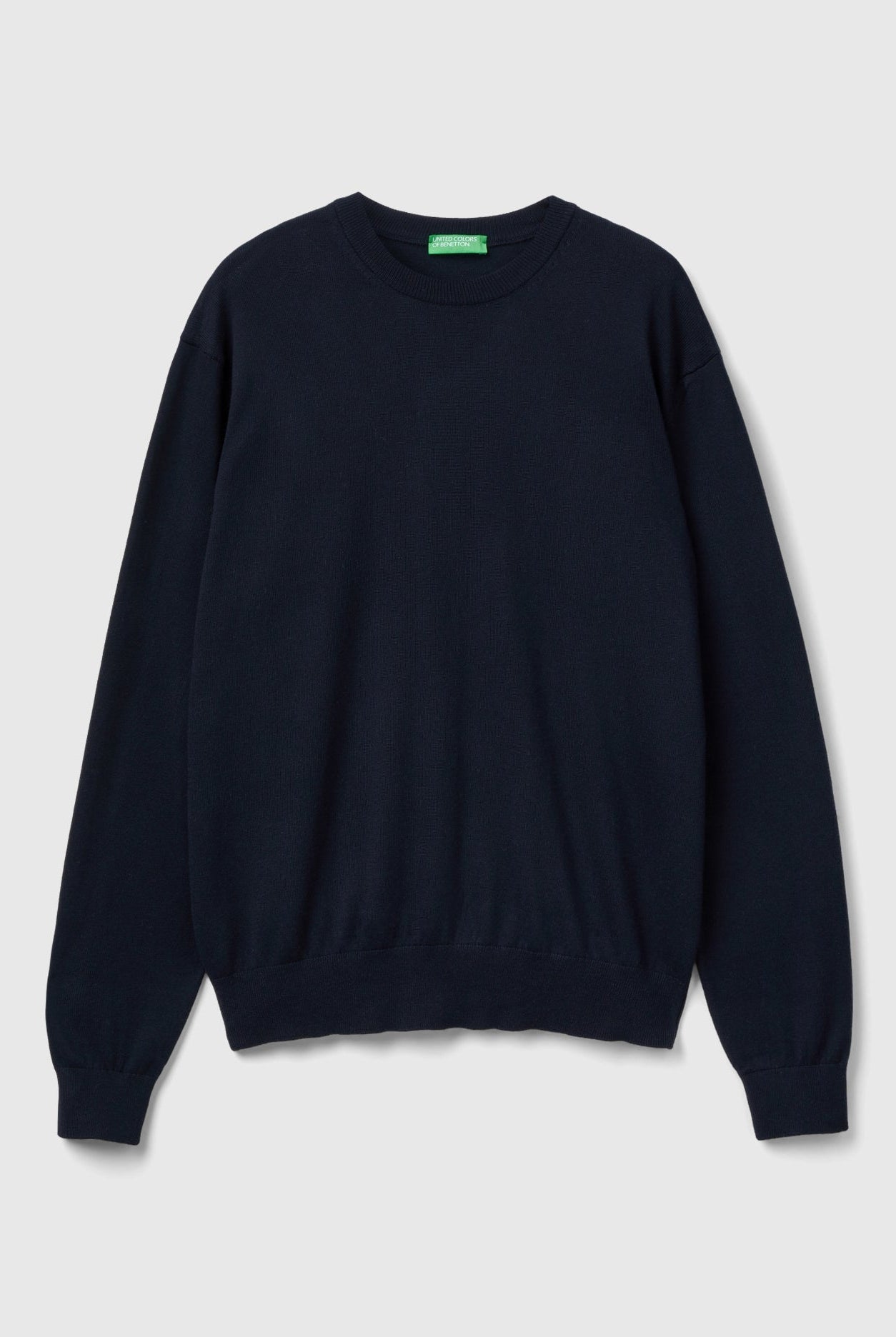 يونايتد كولورز اوف بينيتون سترة من القطن والصوف برقبة دائرية رجالي