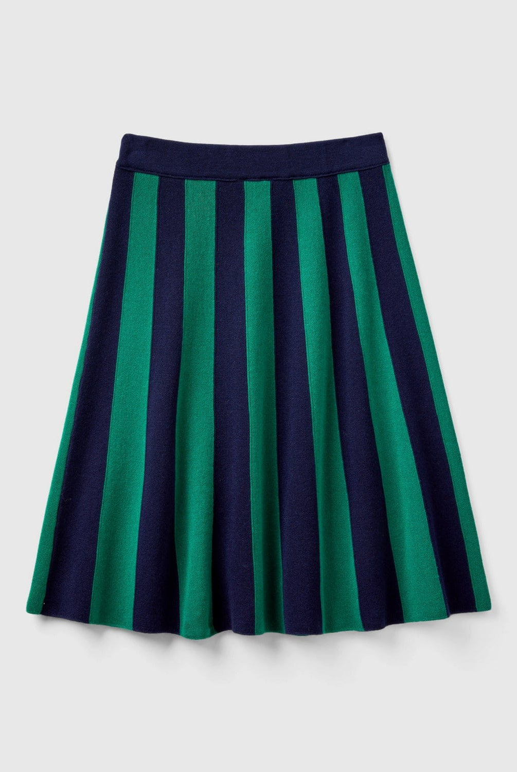 يونايتد كولورز اوف بينيتون تنورة قصيرة مخططه صوف نسائي