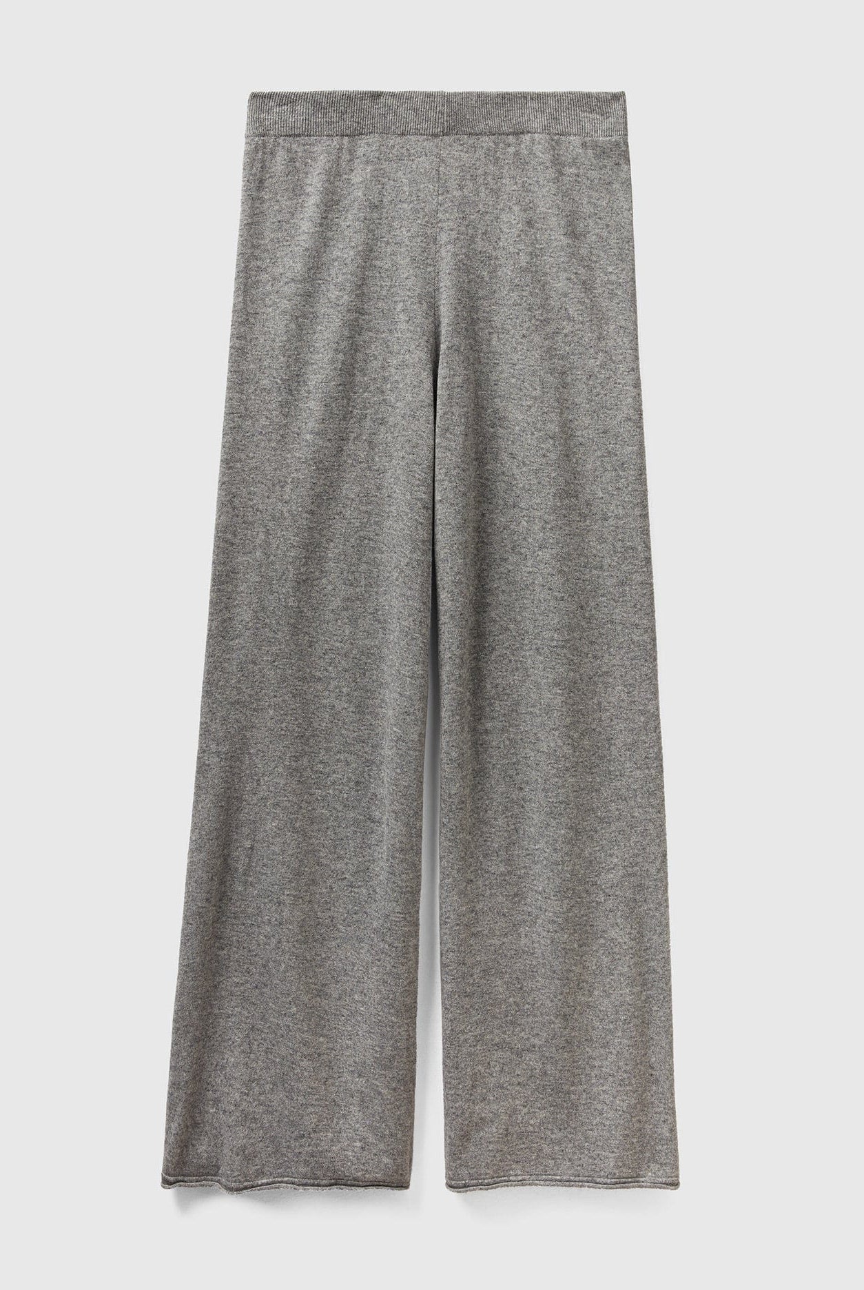 يونايتد كولورز اوف بينيتون بنطلون واسع بلون كريمي من خليط الكشمير والصوف نسائي