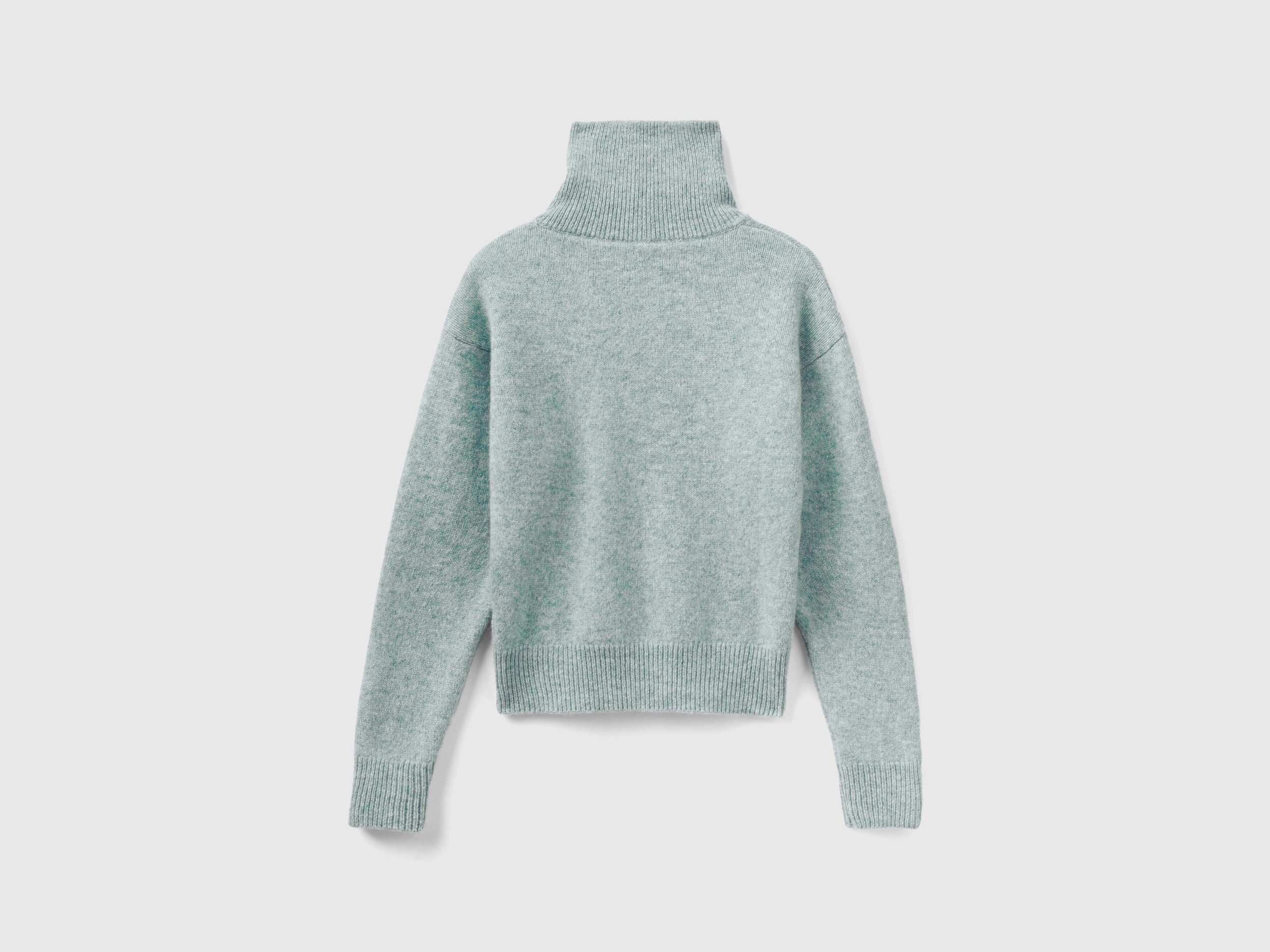 يونايتد كولورز اوف بينيتون بلوفر سادة بسحاب كم طويل نسائي