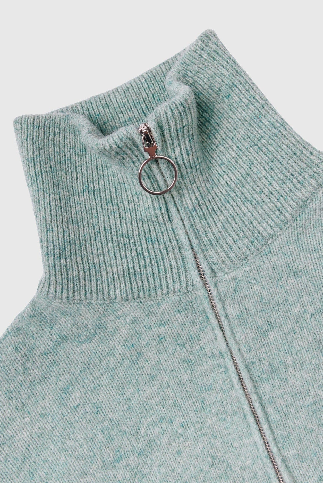 يونايتد كولورز اوف بينيتون بلوفر سادة بسحاب كم طويل نسائي