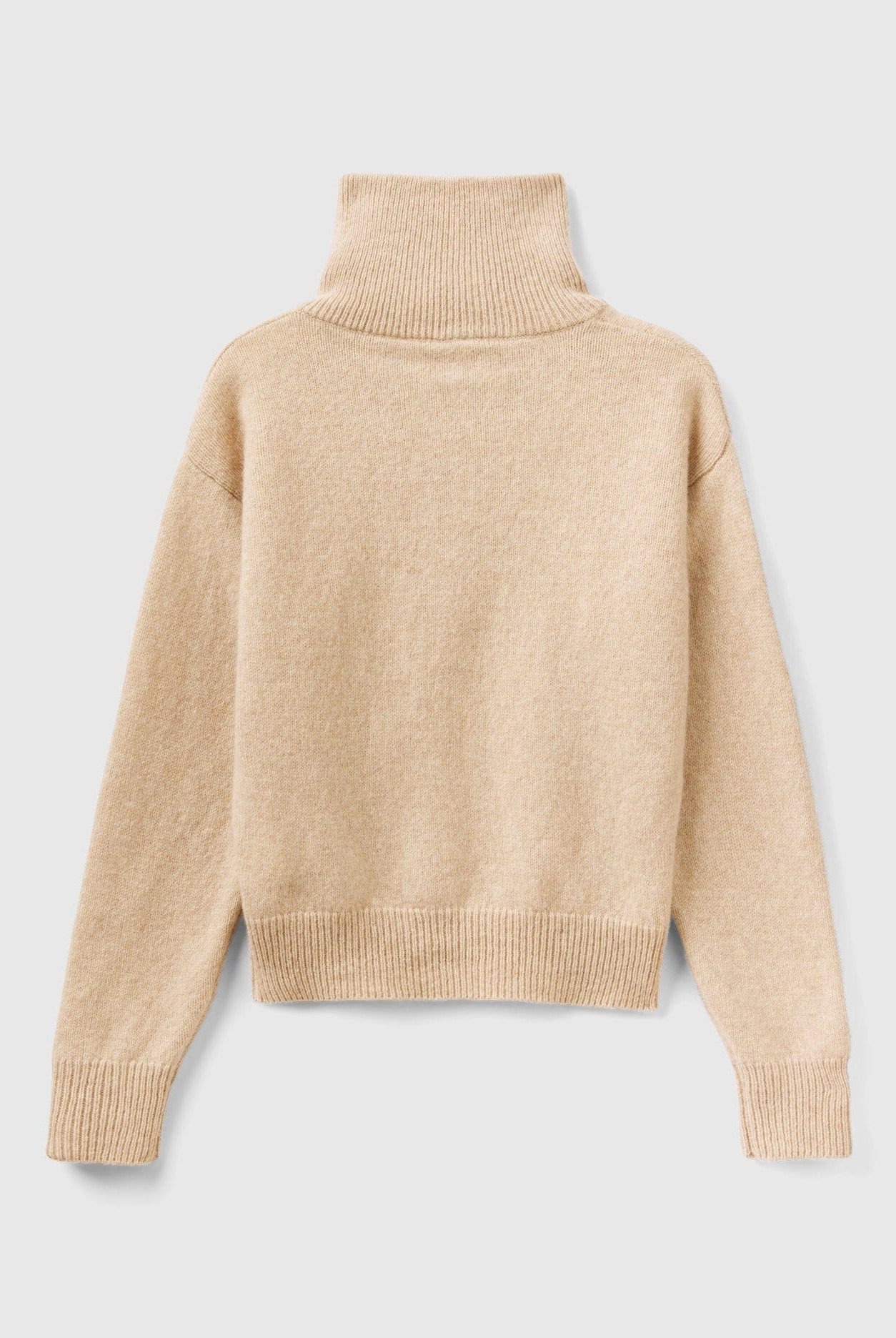 يونايتد كولورز اوف بينيتون بلوفر سادة بسحاب كم طويل نسائي