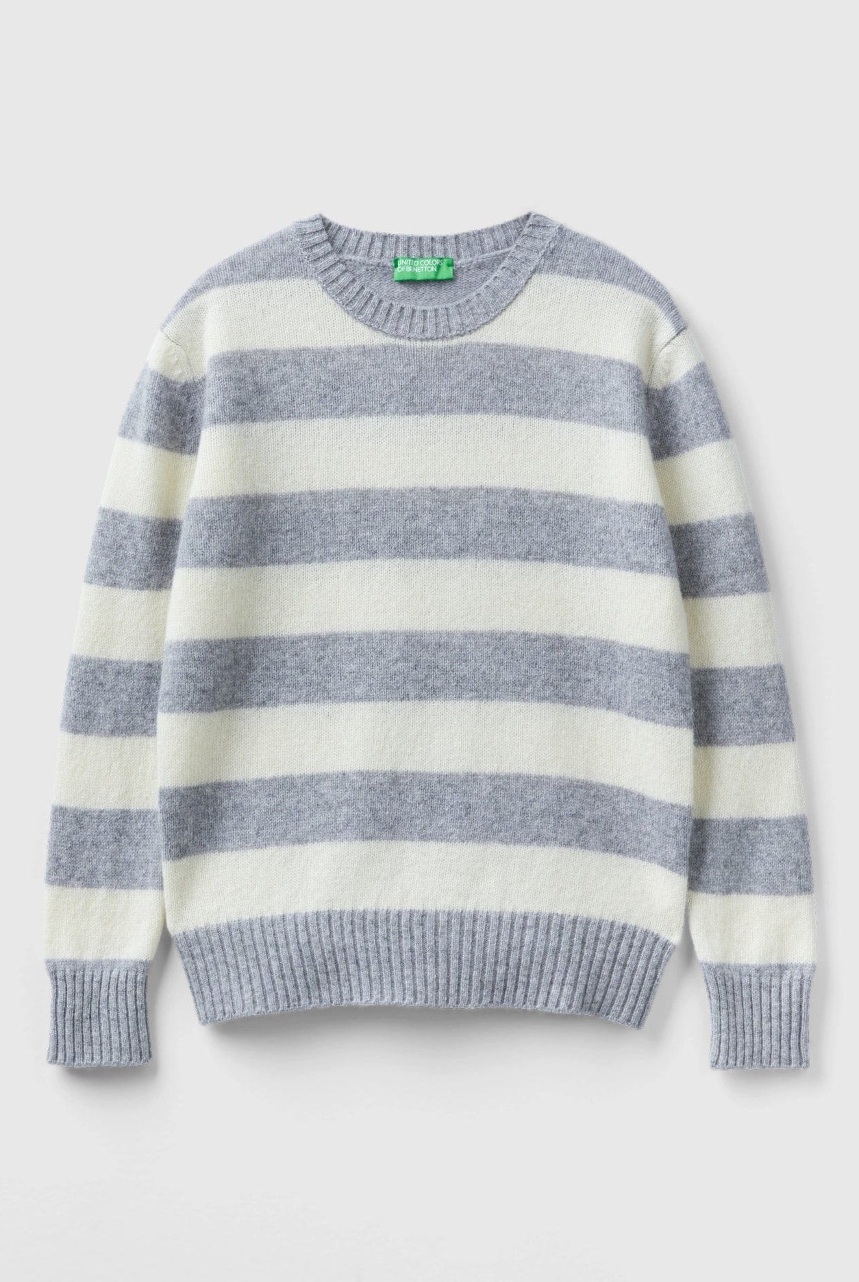 يونايتد كولورز اوف بينيتون سترة مخططة من صوف شتلاند الخالص