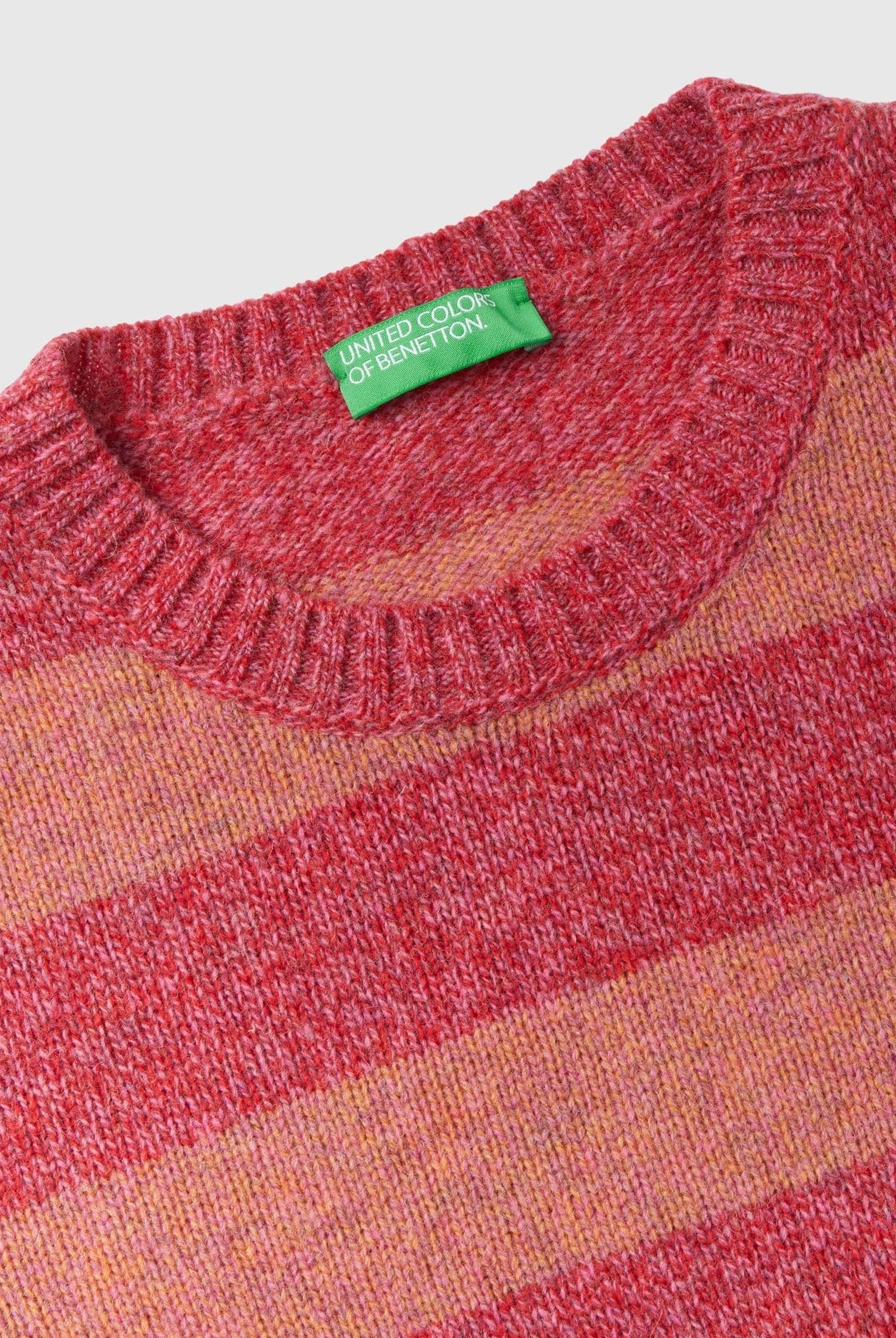 يونايتد كولورز اوف بينيتون سترة مخططة من صوف شتلاند الخالص