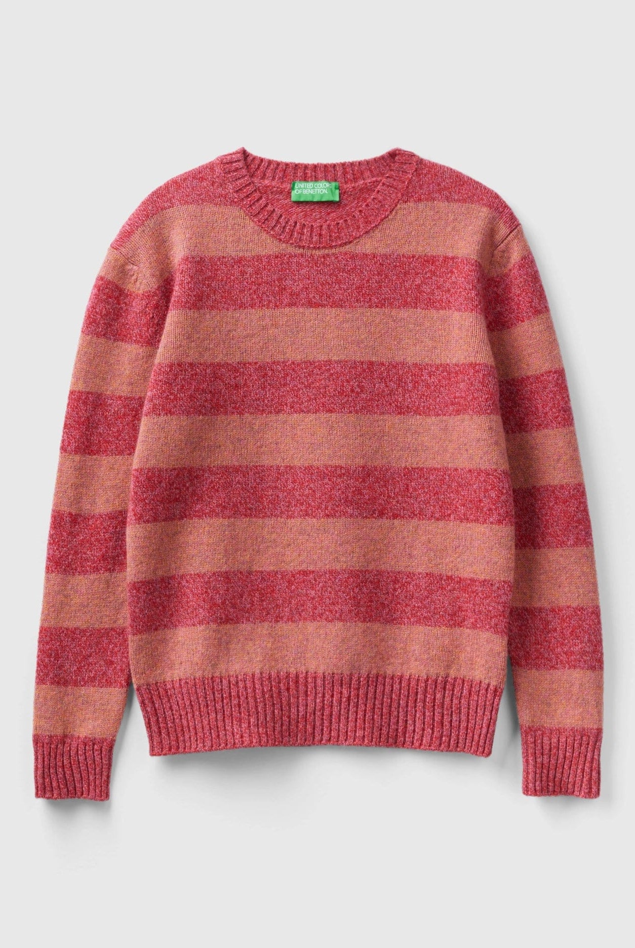 يونايتد كولورز اوف بينيتون سترة مخططة من صوف شتلاند الخالص