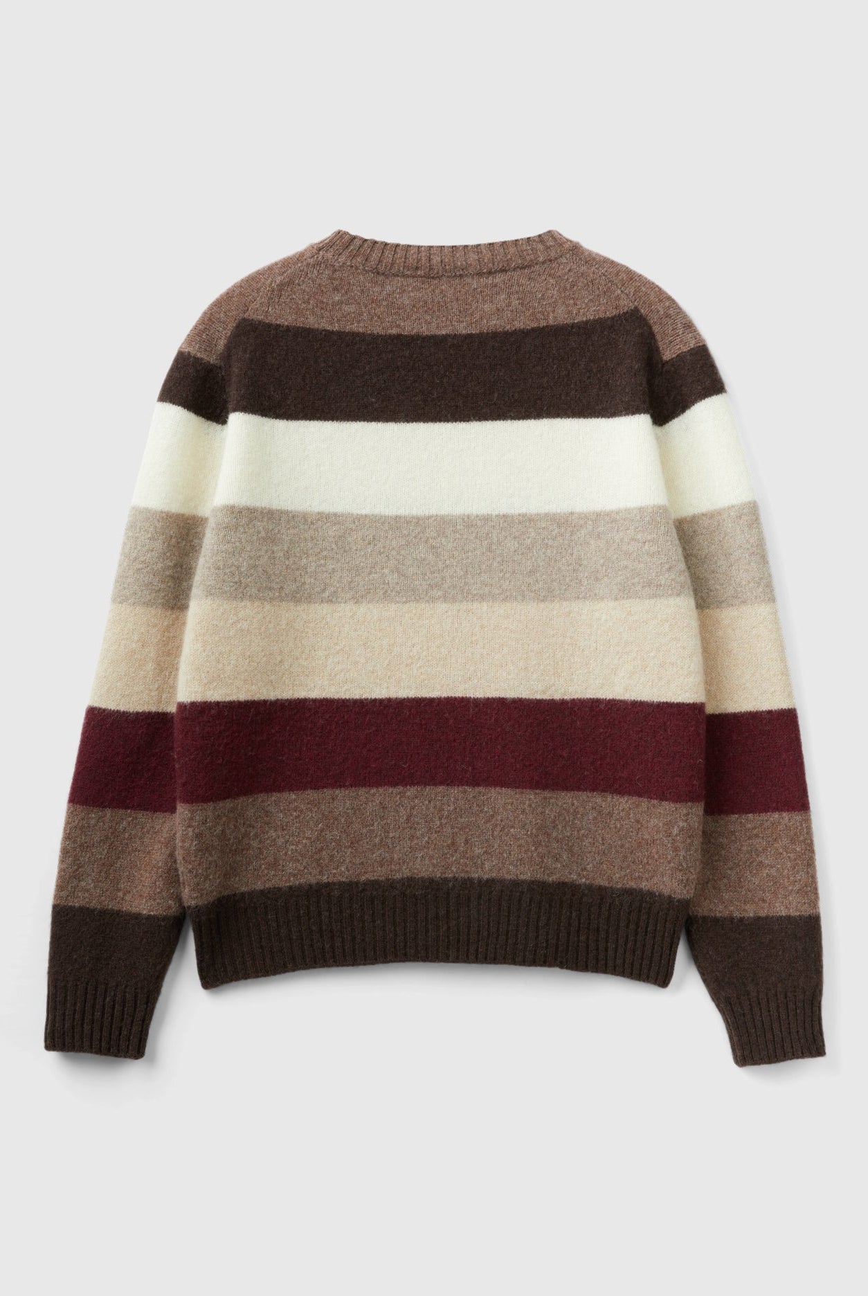 يونايتد كولورز اوف بينيتون بلوفر مخطط من الصوف الخالص كم طويل رجالي