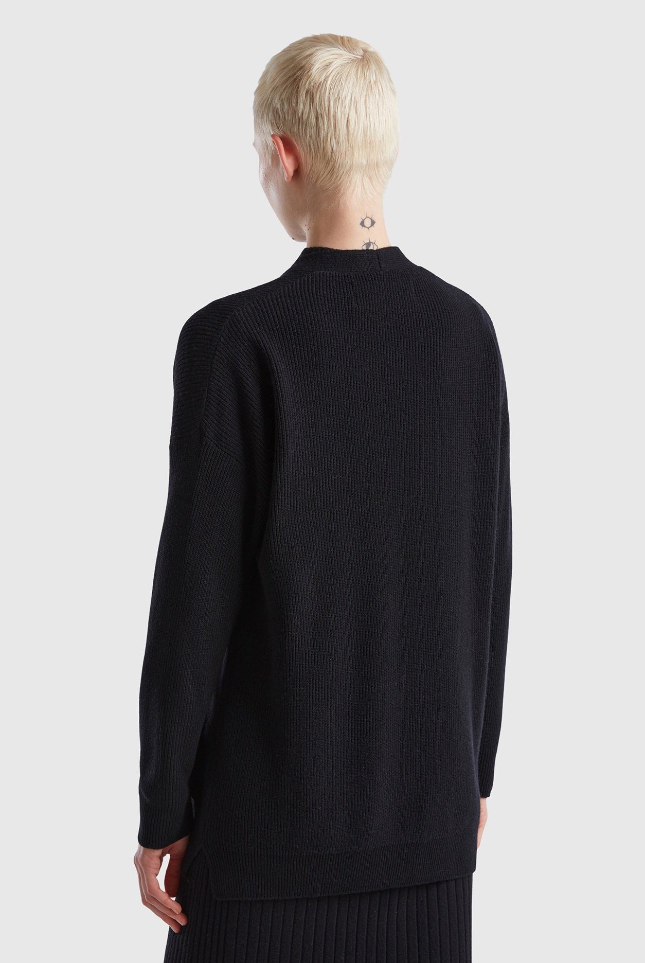 يونايتد كولورز اوف بينيتون كارديجان فضفاض من مزيج الصوف