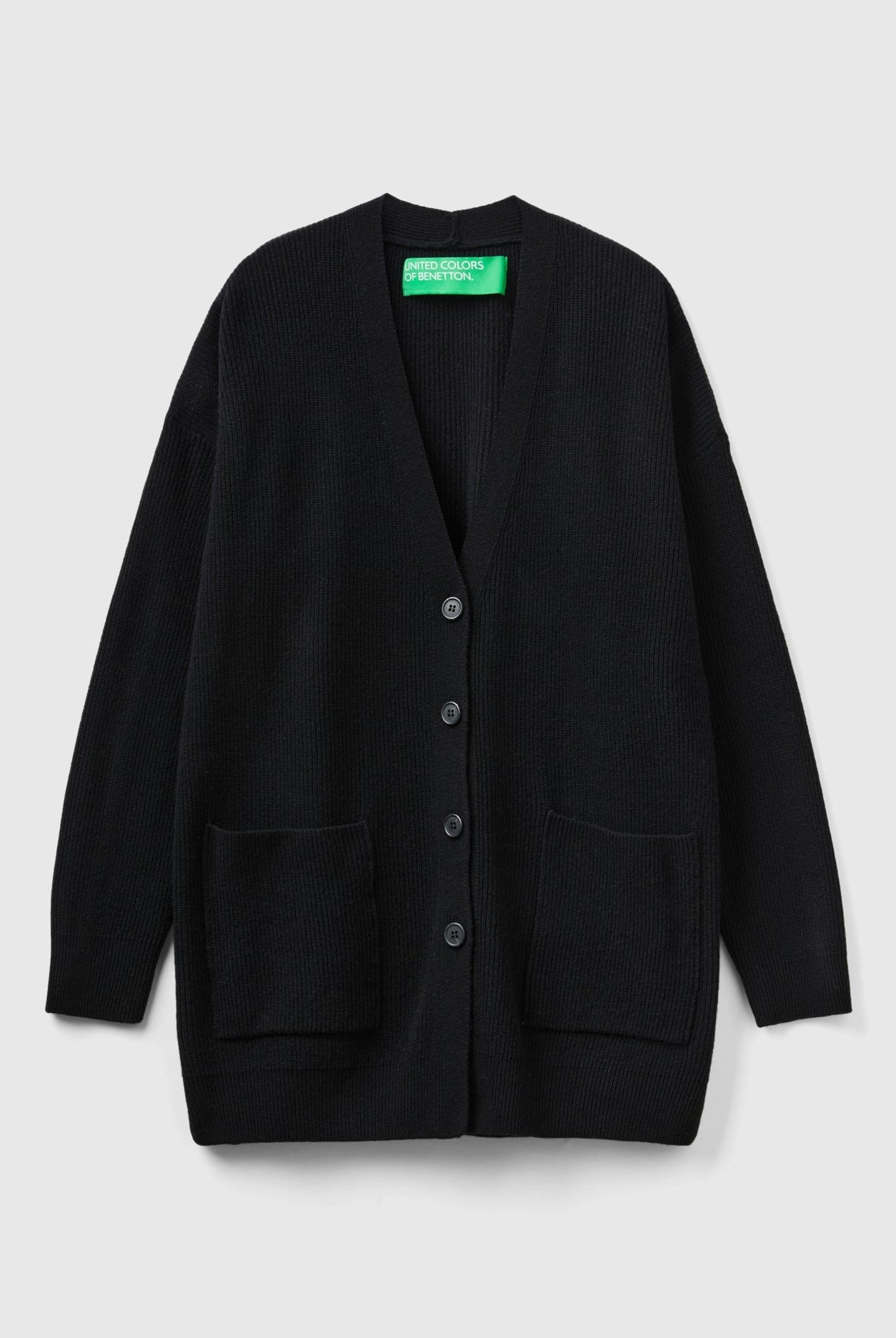 يونايتد كولورز اوف بينيتون كارديجان فضفاض من مزيج الصوف