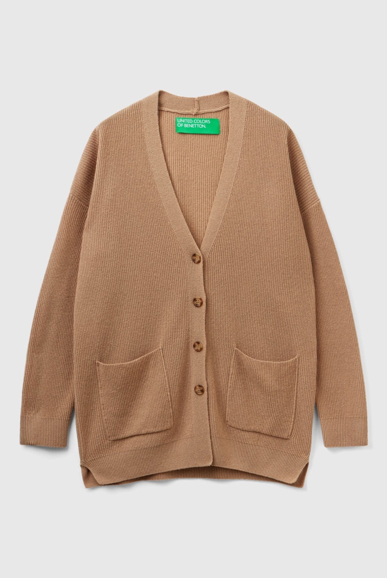 يونايتد كولورز اوف بينيتون كارديجان فضفاض من مزيج الصوف