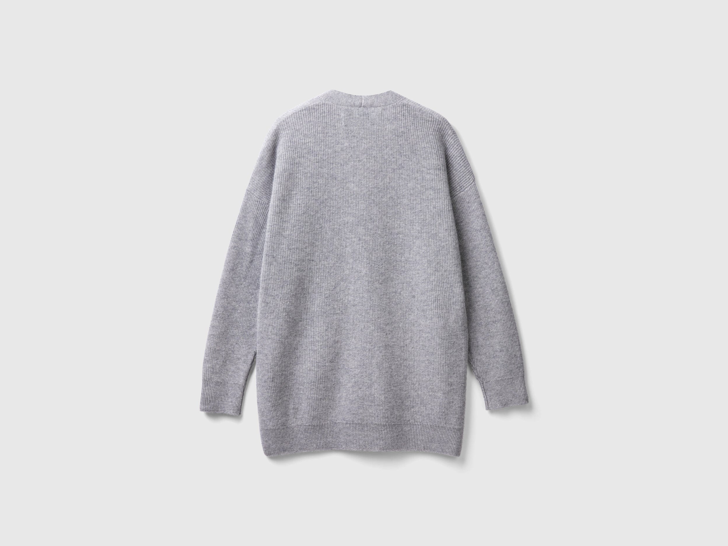 يونايتد كولورز اوف بينيتون كارديجان فضفاض من مزيج الصوف